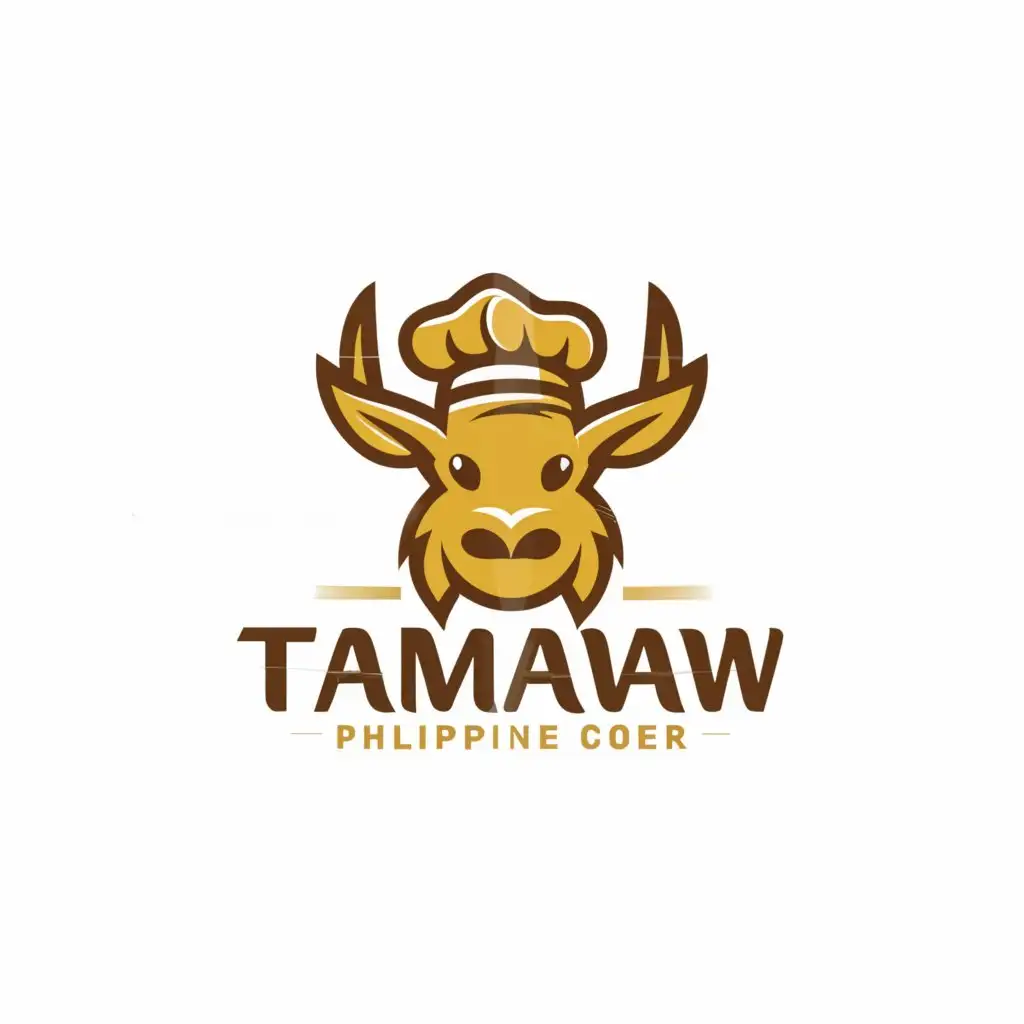 a logo design,with the text "golden tamaraw", main symbol:chef cook ,Moderate,be used in Restaurant industry,clear background