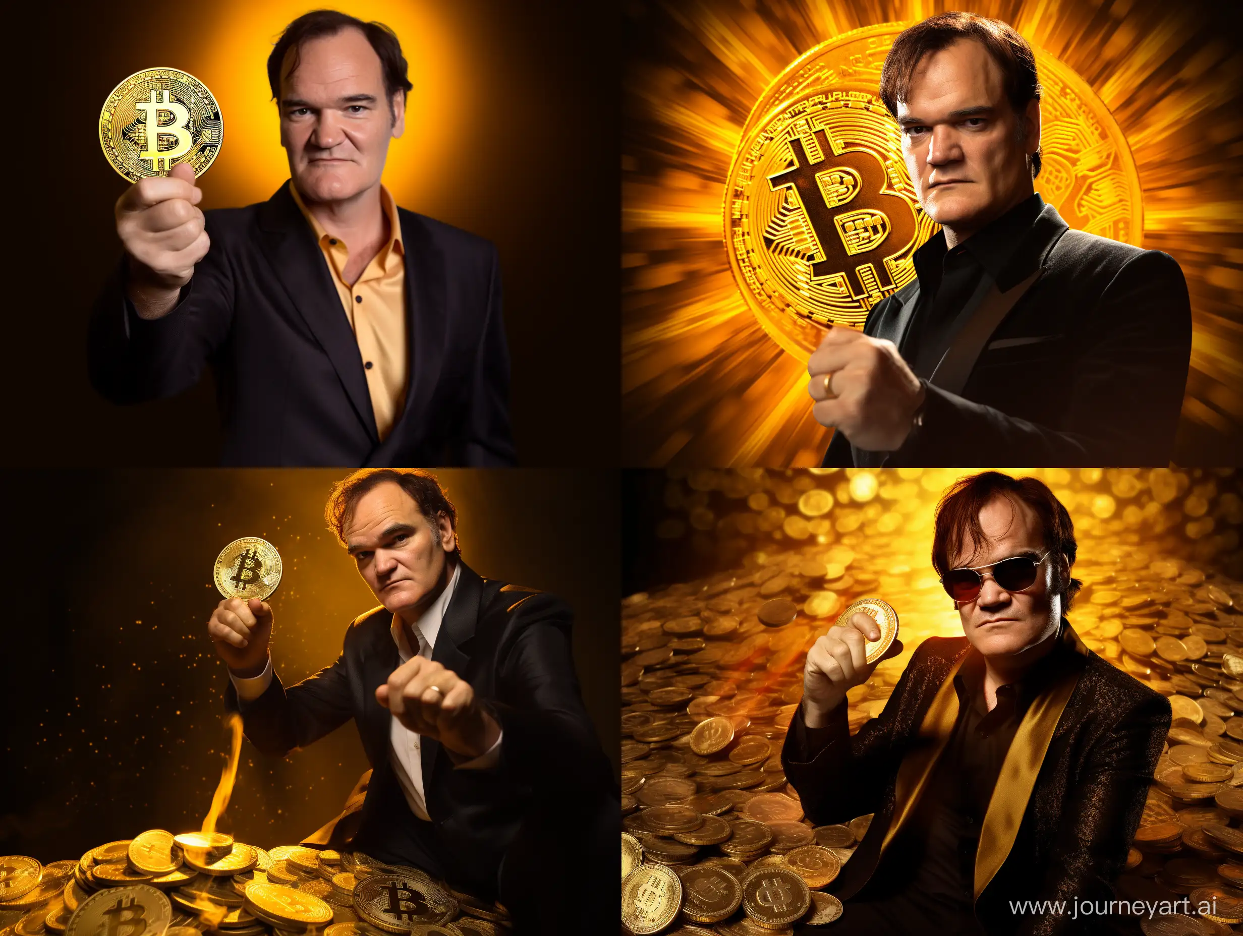 Quentin Tarantino with Bitcoin value $45000