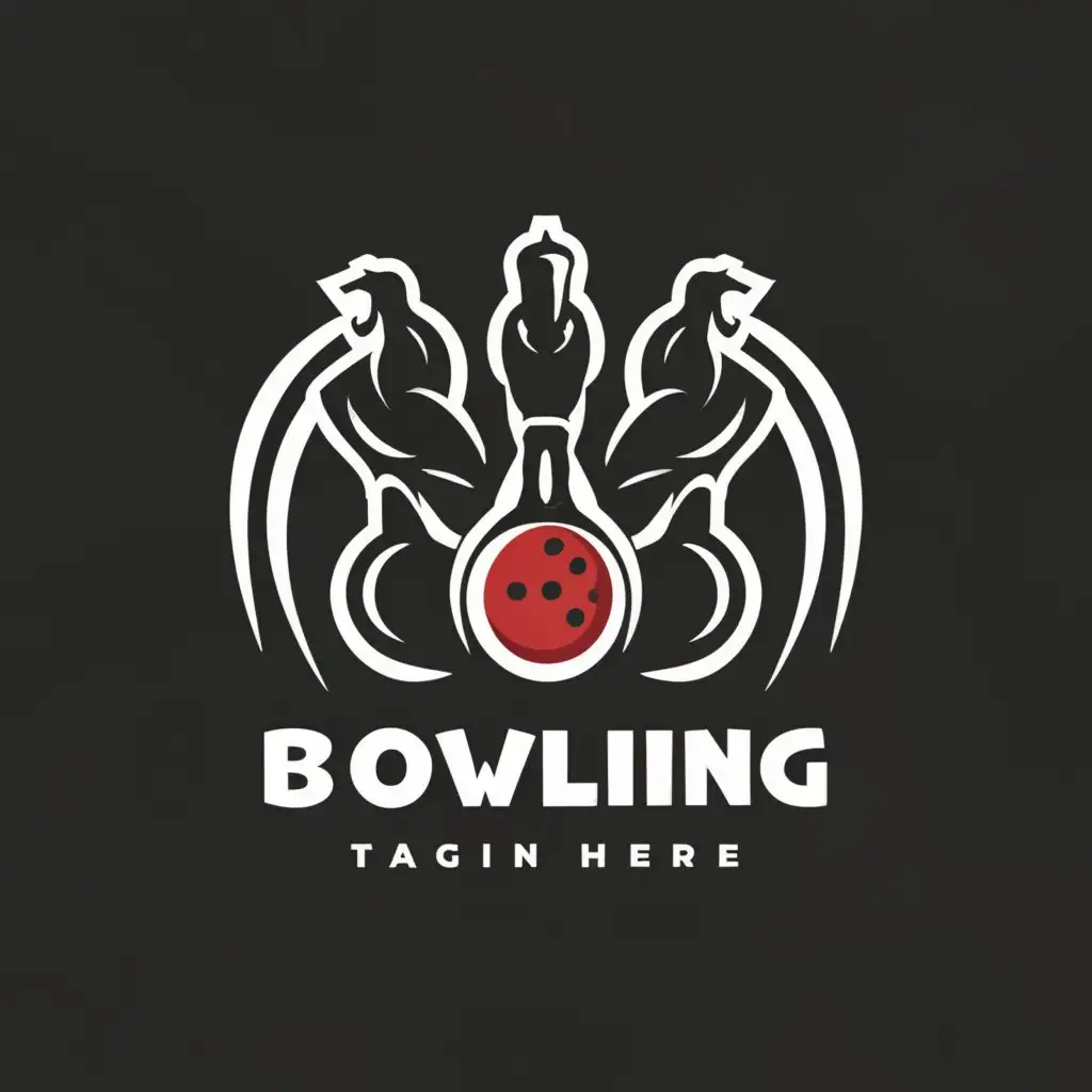 a logo design,with the text "4 Horsemen", main symbol:Horse bowling,Moderate,be used in Sports Fitness industry,clear background