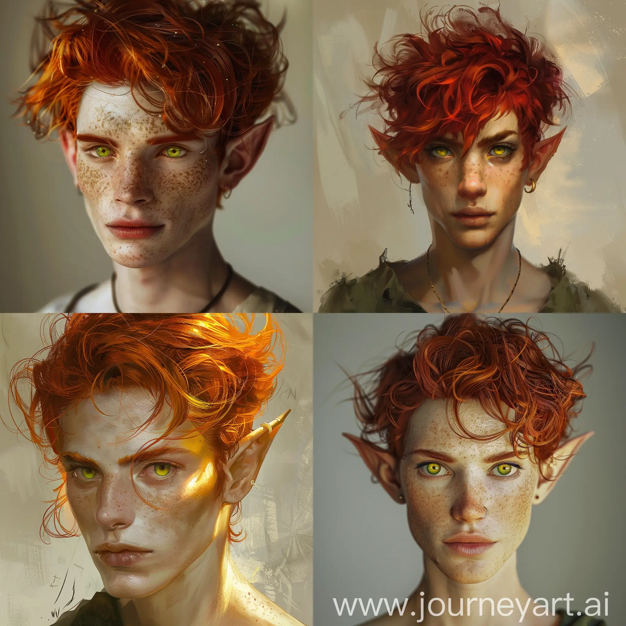 Enigmatic-RedHaired-Elf-with-YellowGreen-Eyes