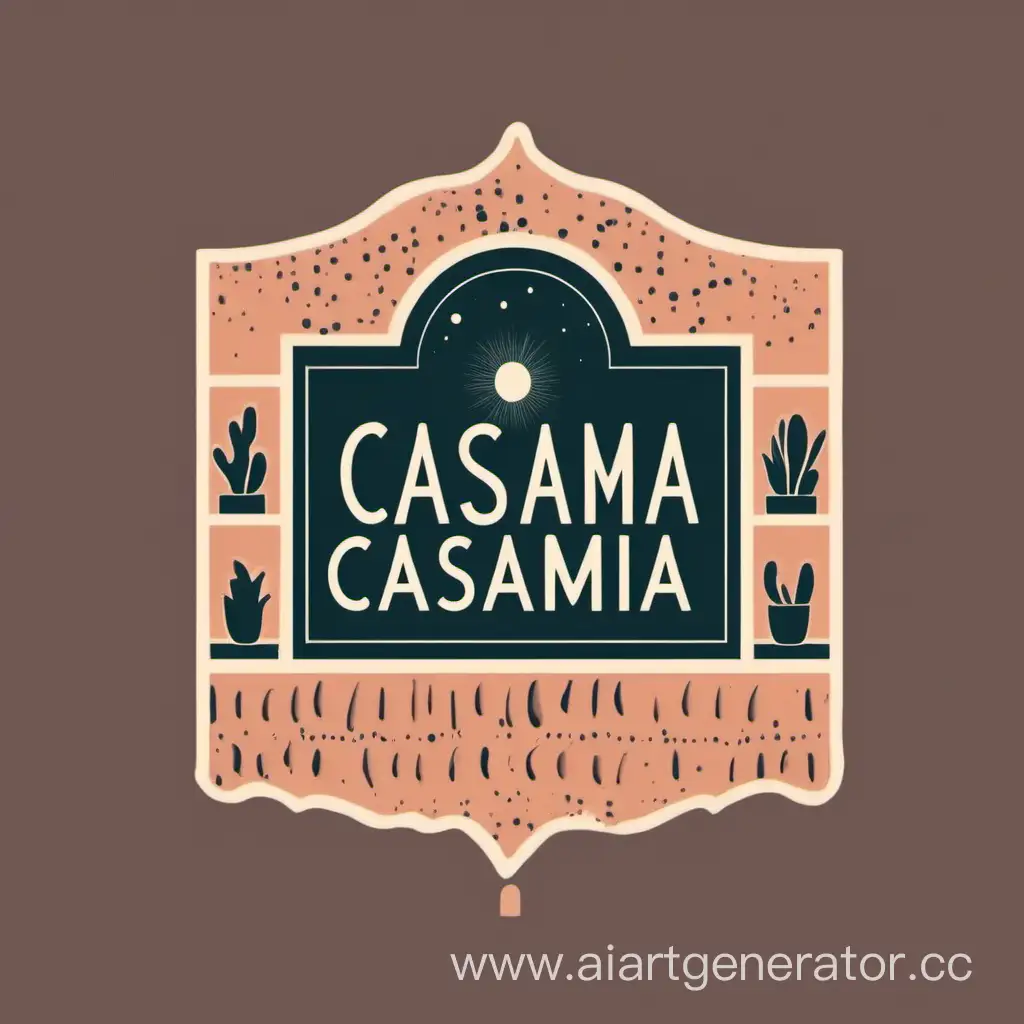 CasaMia-Home-Decor-Logo-Evoking-Cozy-Vibes-with-424c-327c-and-4735c-Panton-Colors