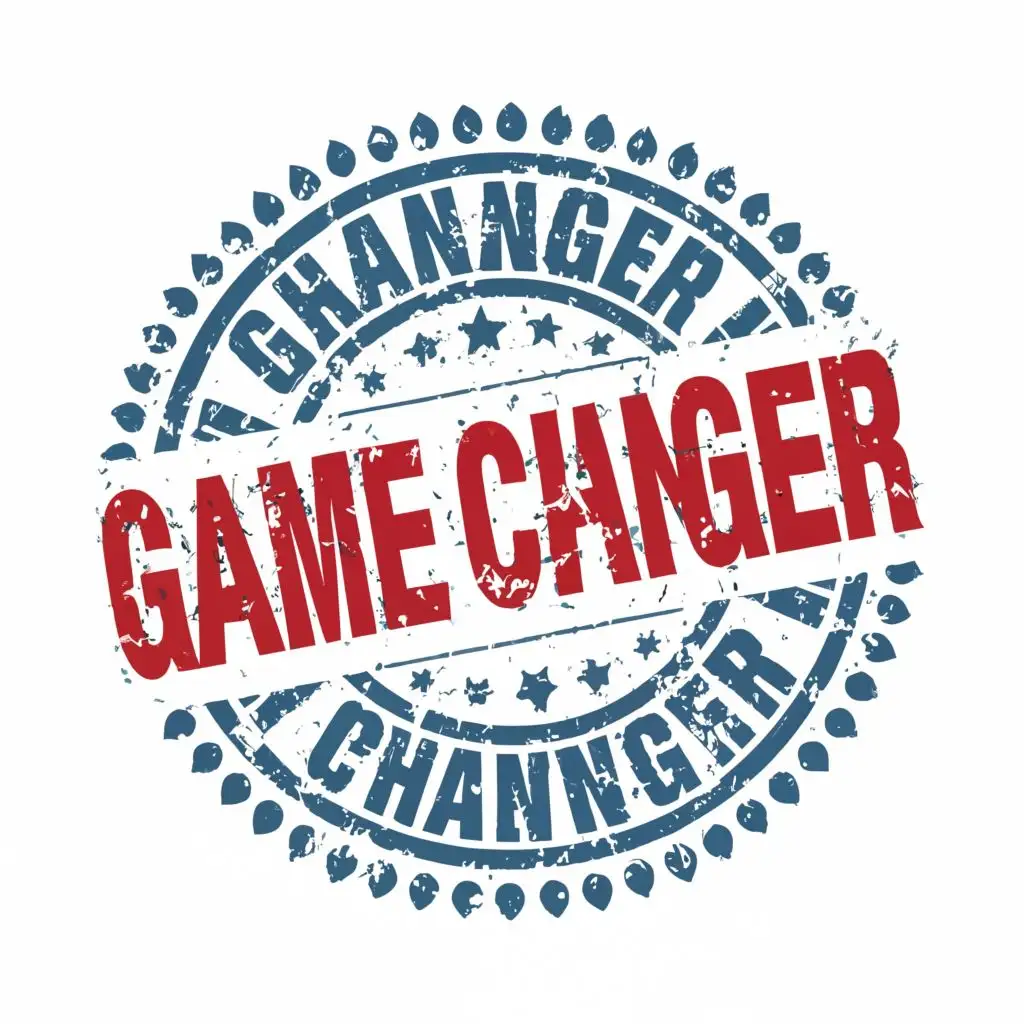 logo, Money in circle, with the text "GAME CHANGER", typography