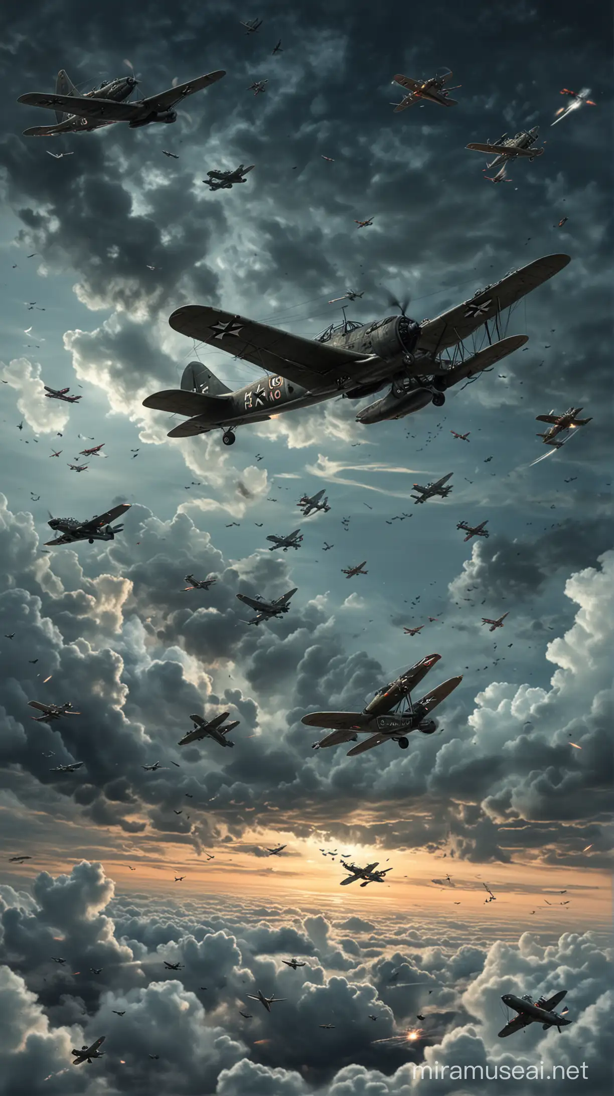 Hyper Realistic Night Witches Flying Overhead Artwork