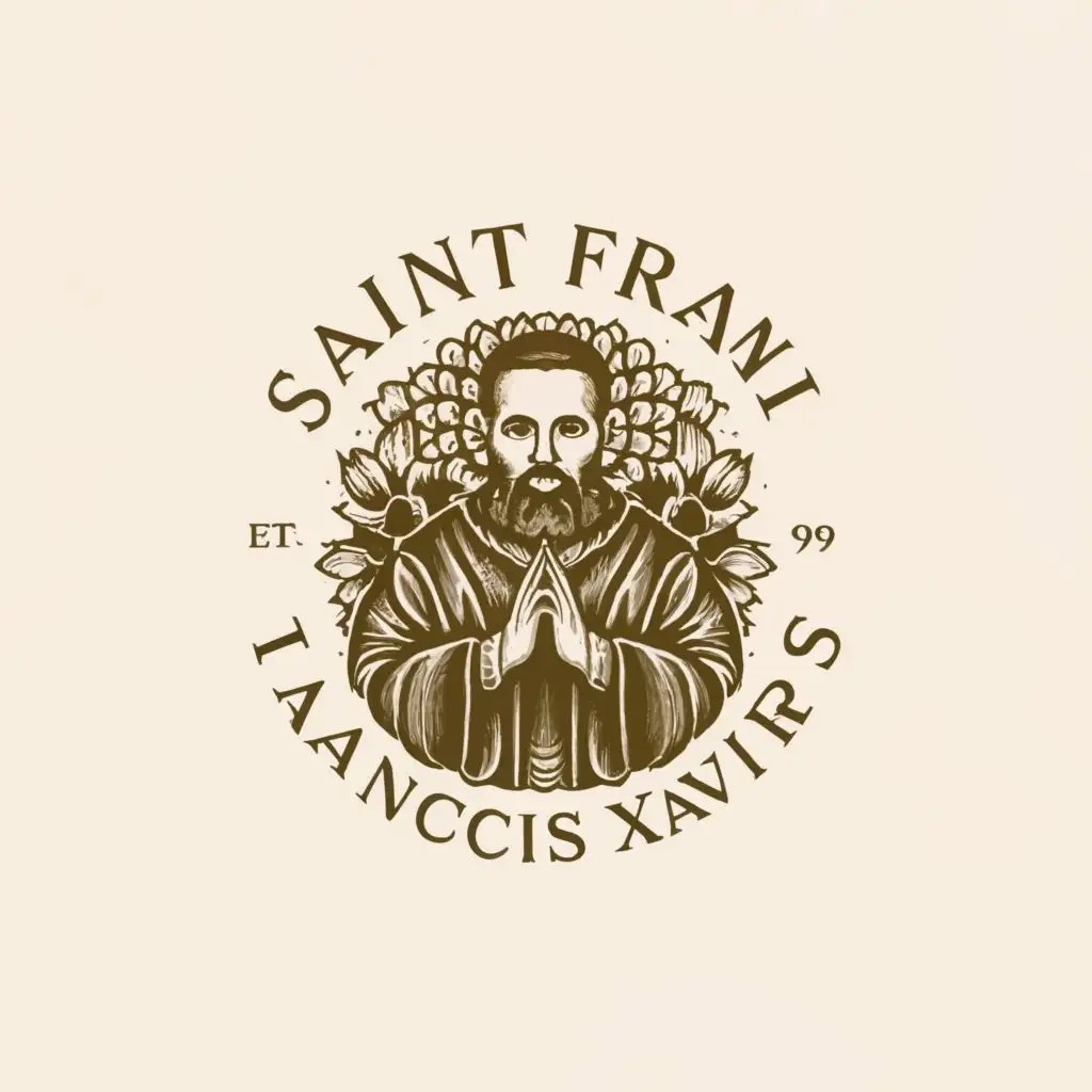 a logo design,with the text "Saint Francis Xavier", main symbol:Saint Francis Xavier
Catholic
Solidarity
Faith
,complex,clear background
