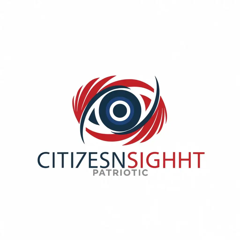 a logo design,with the text "CitizenSight", main symbol:Data Patriotic,Moderate,be used in Nonprofit industry,clear background