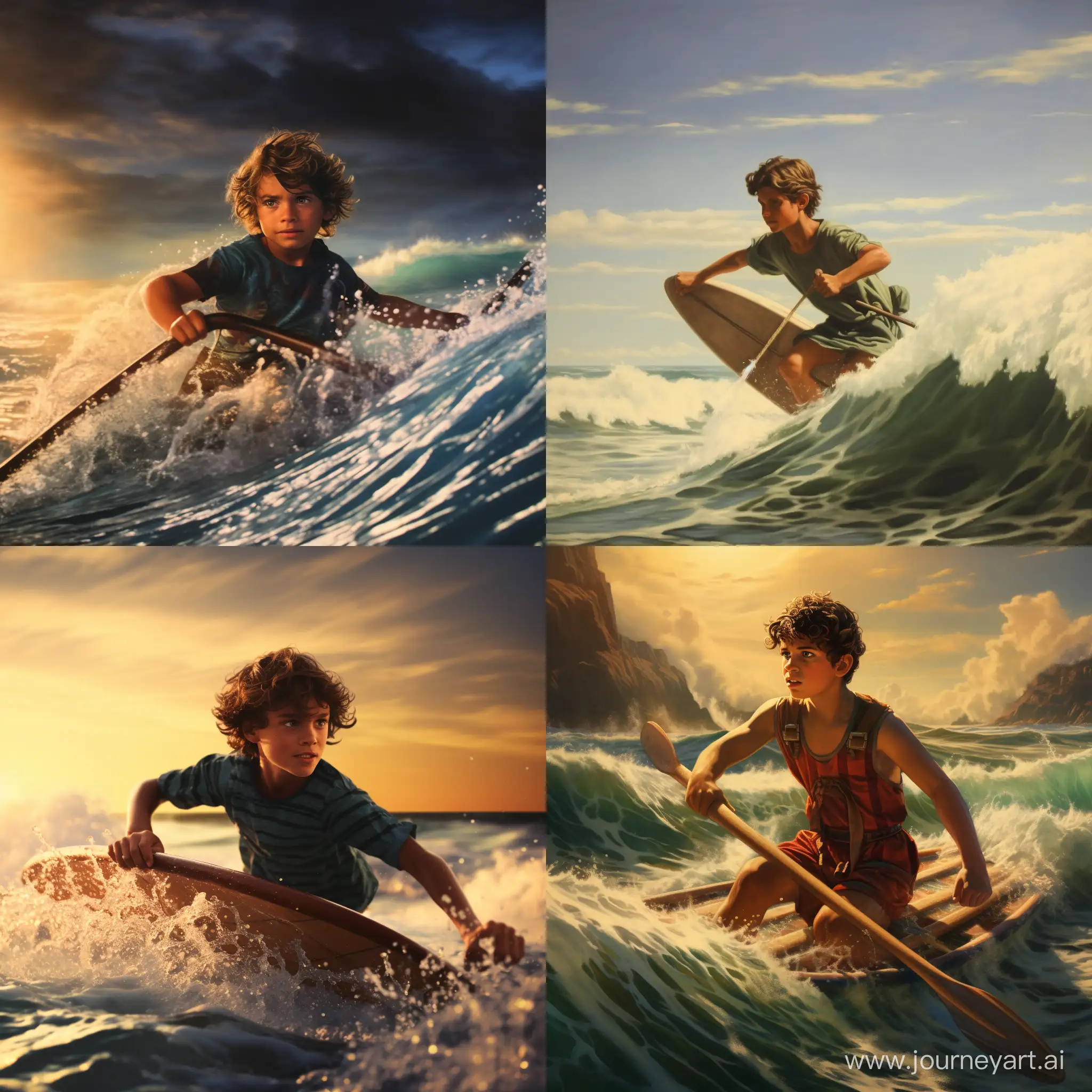 Roman-Boy-Enjoying-Idyllic-Surfing-Experience-in-the-Italian-Sea