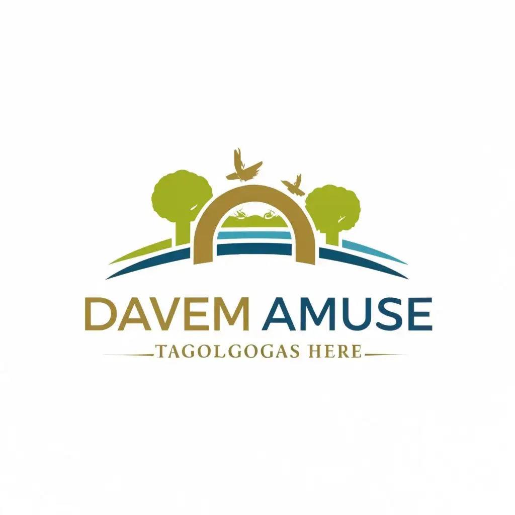 logo, ParK, with the text "Davem Amuse", typography, be used in Real Estate industry