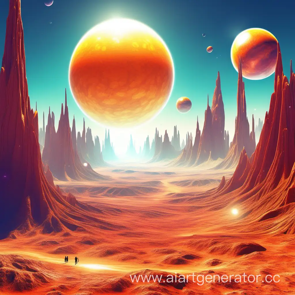 Vibrant-Extraterrestrial-Landscape-under-a-Radiant-Sun