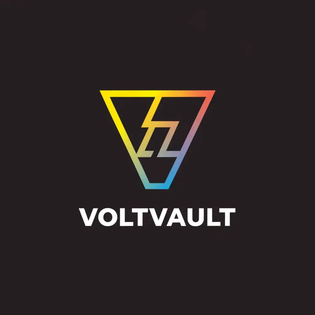 a logo design,with the text "VoltVault", main symbol:Electric vault,Moderate,be used in Technology industry,clear background