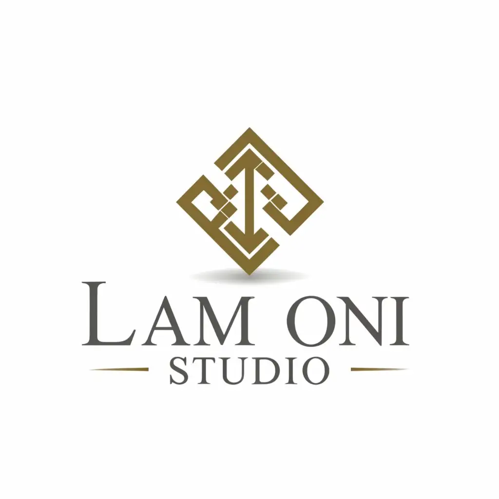 a logo design,with the text "LAMONI STUDIO", main symbol:Jewelry,Moderate,be used in Real Estate industry,clear background