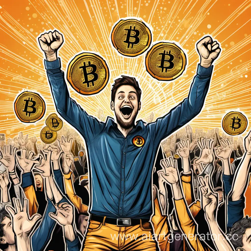 Joyful-Individual-Celebrating-with-Bitcoin