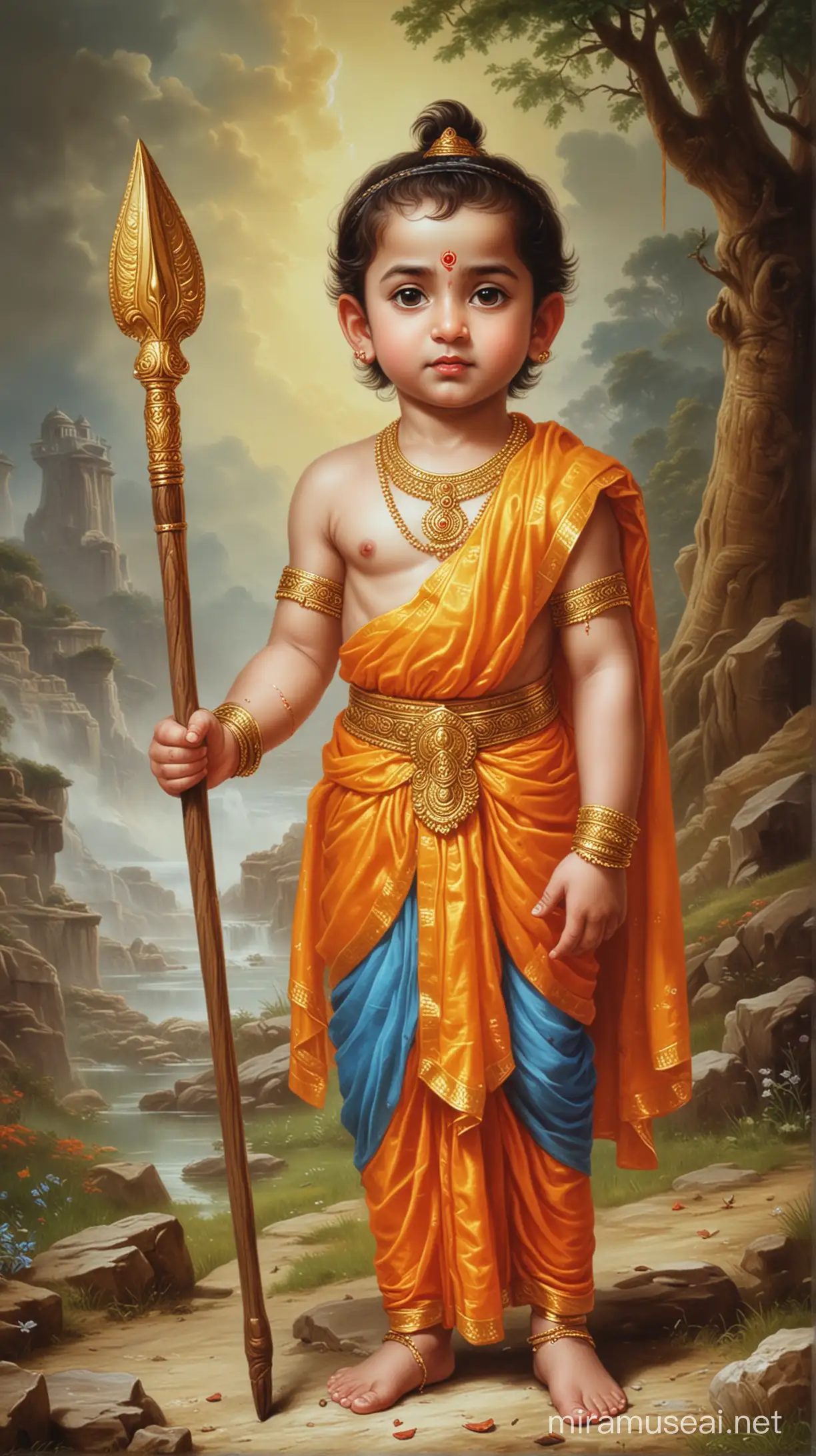 Young Lord Ram in Ancient Indian Kingdom