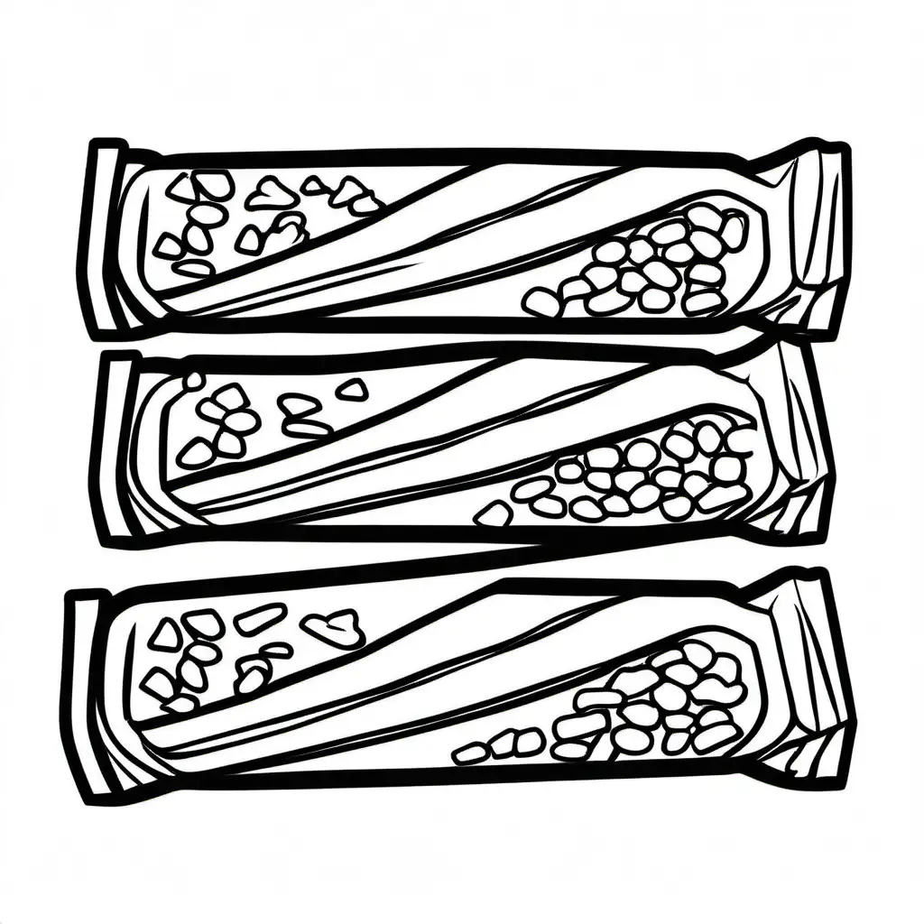 Easy-Granola-Bars-Coloring-Page-with-Bold-Lines