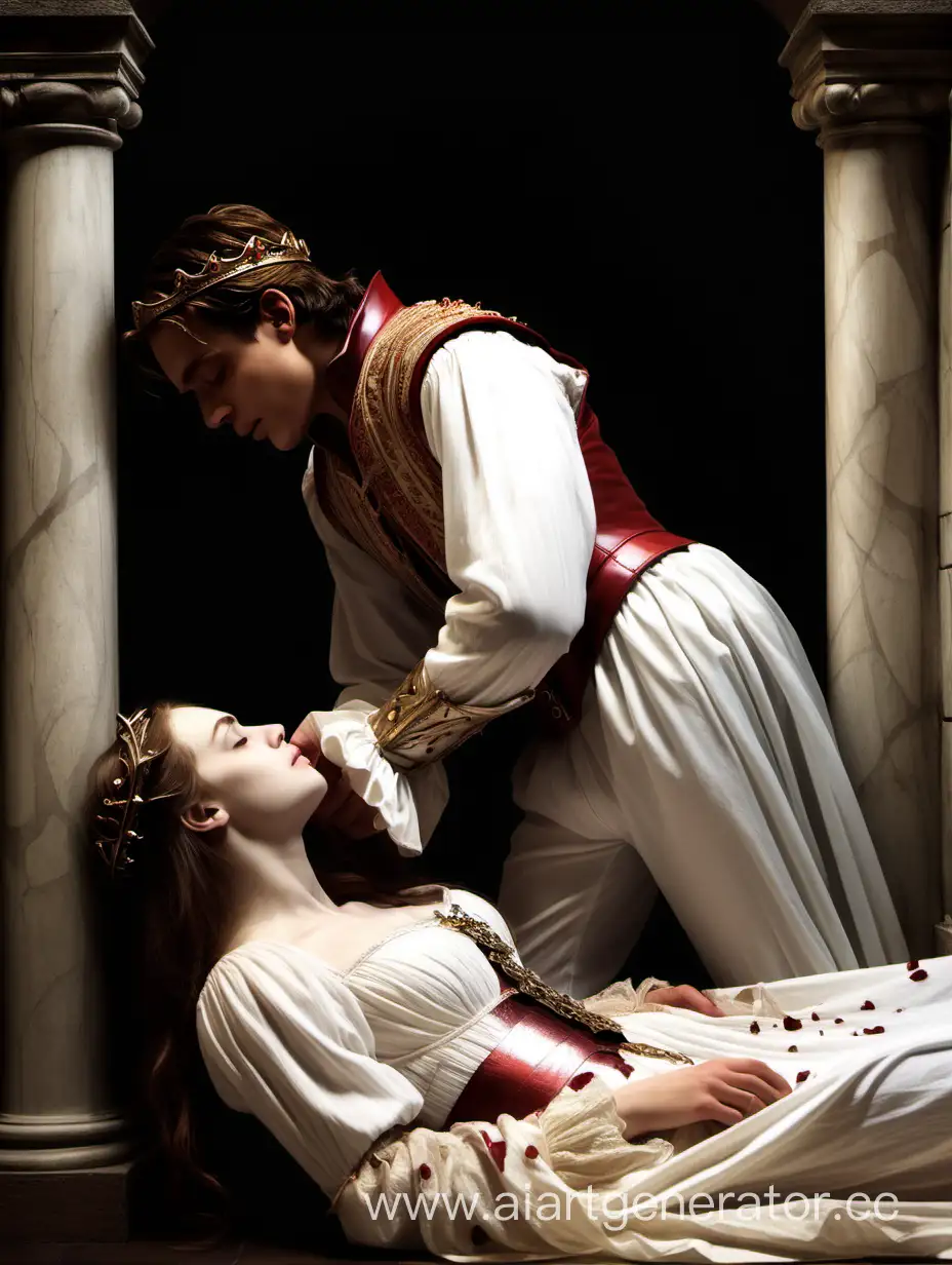 Tragic-Love-Artistic-Depiction-of-Romeo-and-Juliets-Heartbreaking-Demise