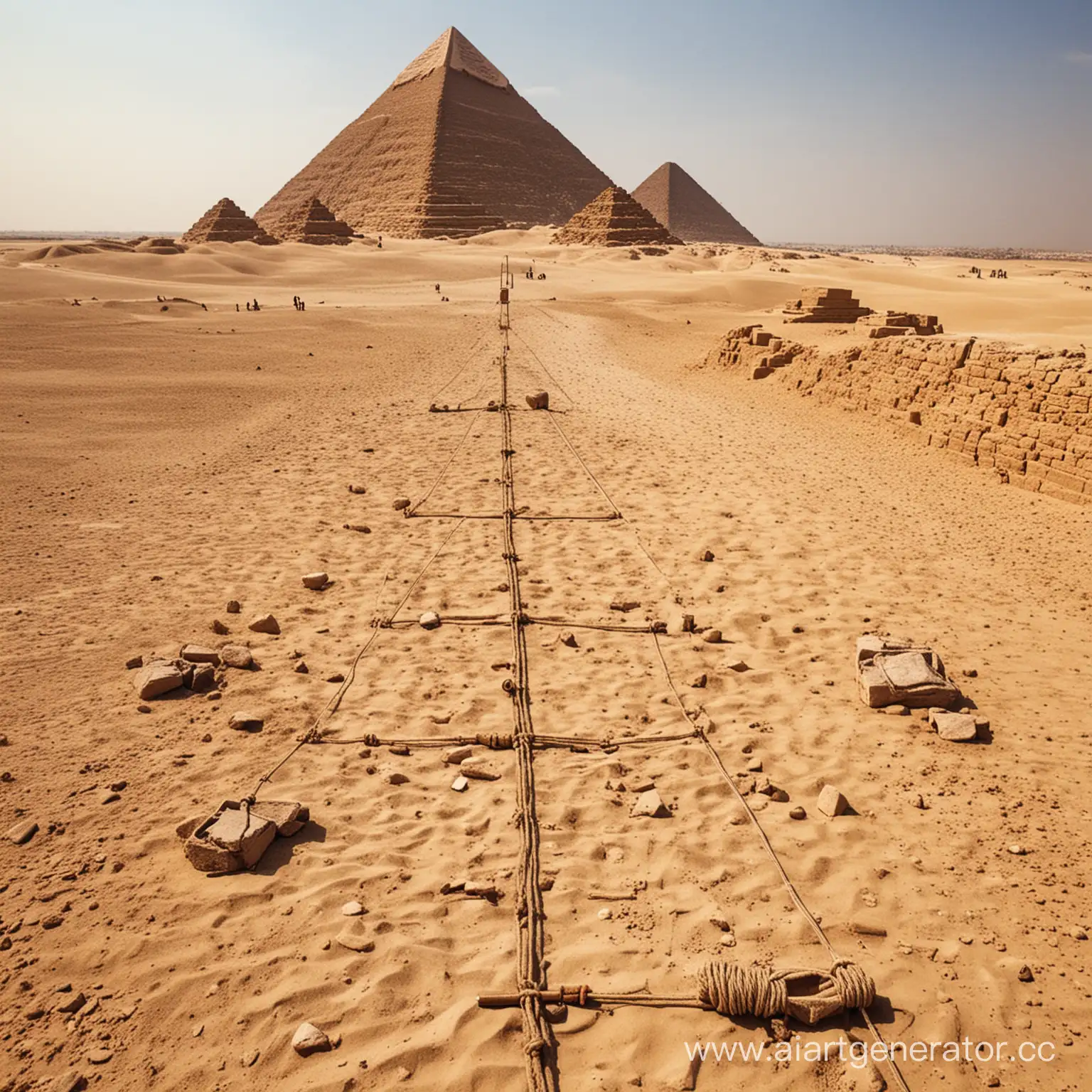 В древности измерение производилось с помощью примитивных инструментов, таких как верёвки и палки. Первые измерительные приборы были использованы в Древнем Египте для землеизмерения и строительства пирамид.