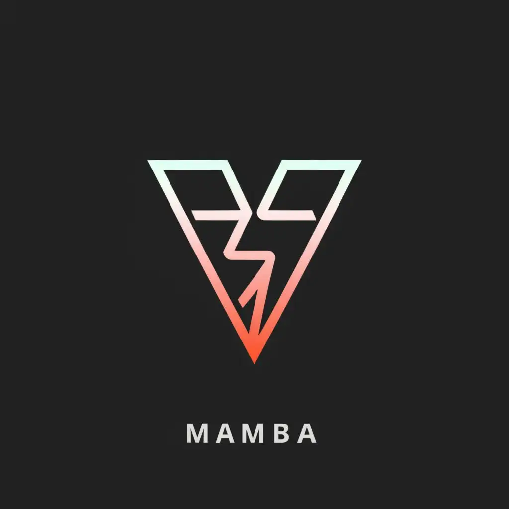 a logo design,with the text "MAMBA", main symbol:Thunder,Moderate,clear background