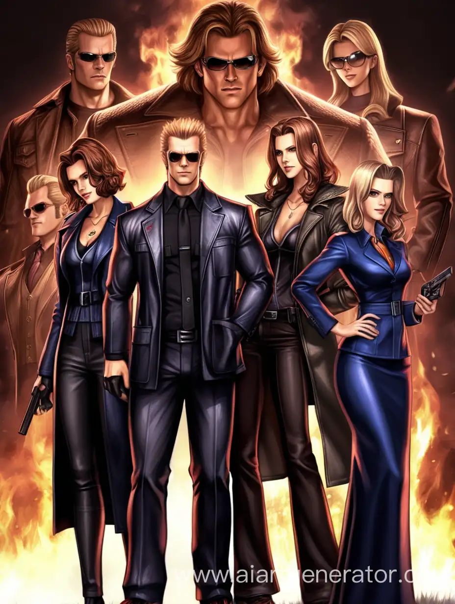 Scientist Albert Wesker and hunter Sam Winchester with their wives