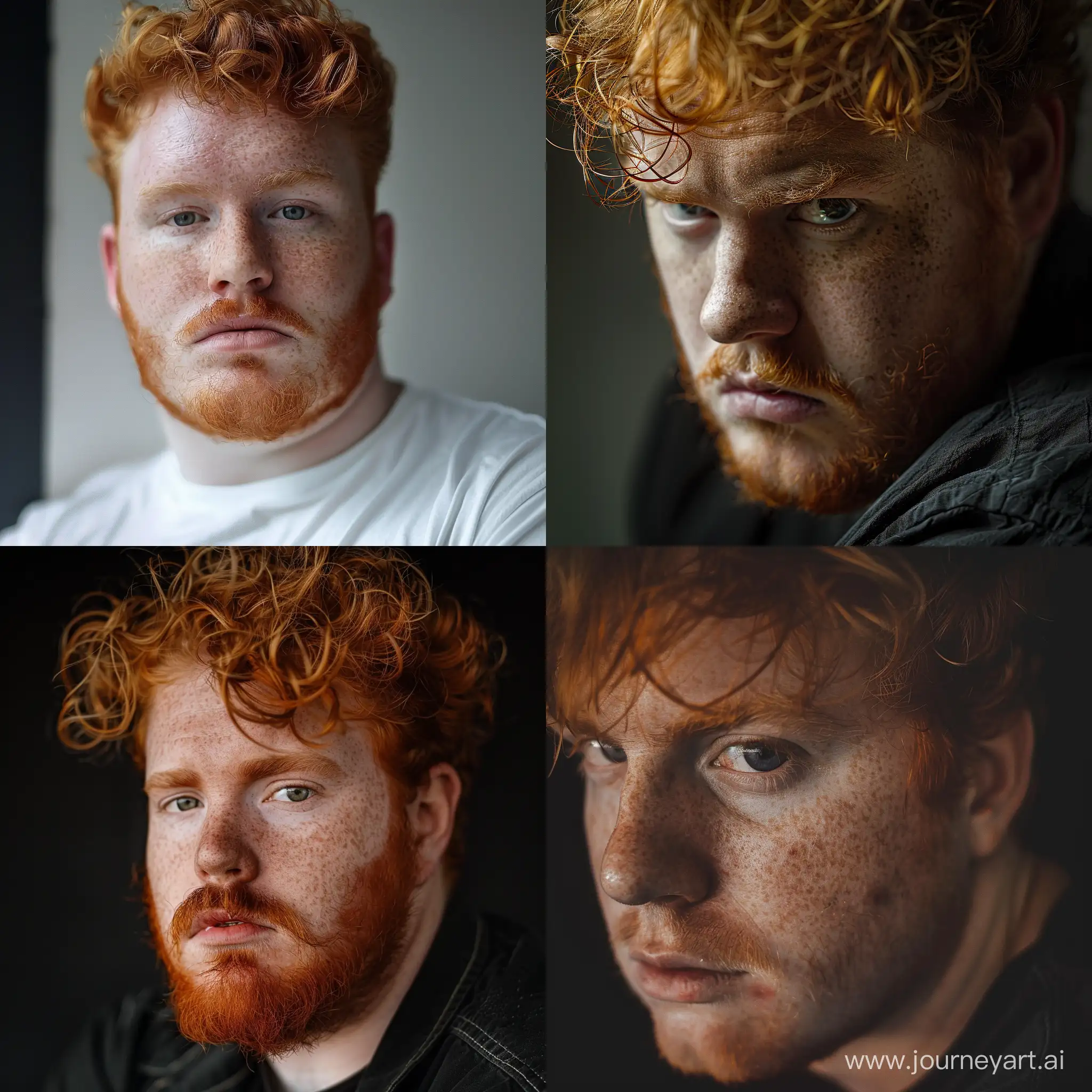 Intense-Portrait-of-a-RedHaired-Man-with-a-Menacing-Look