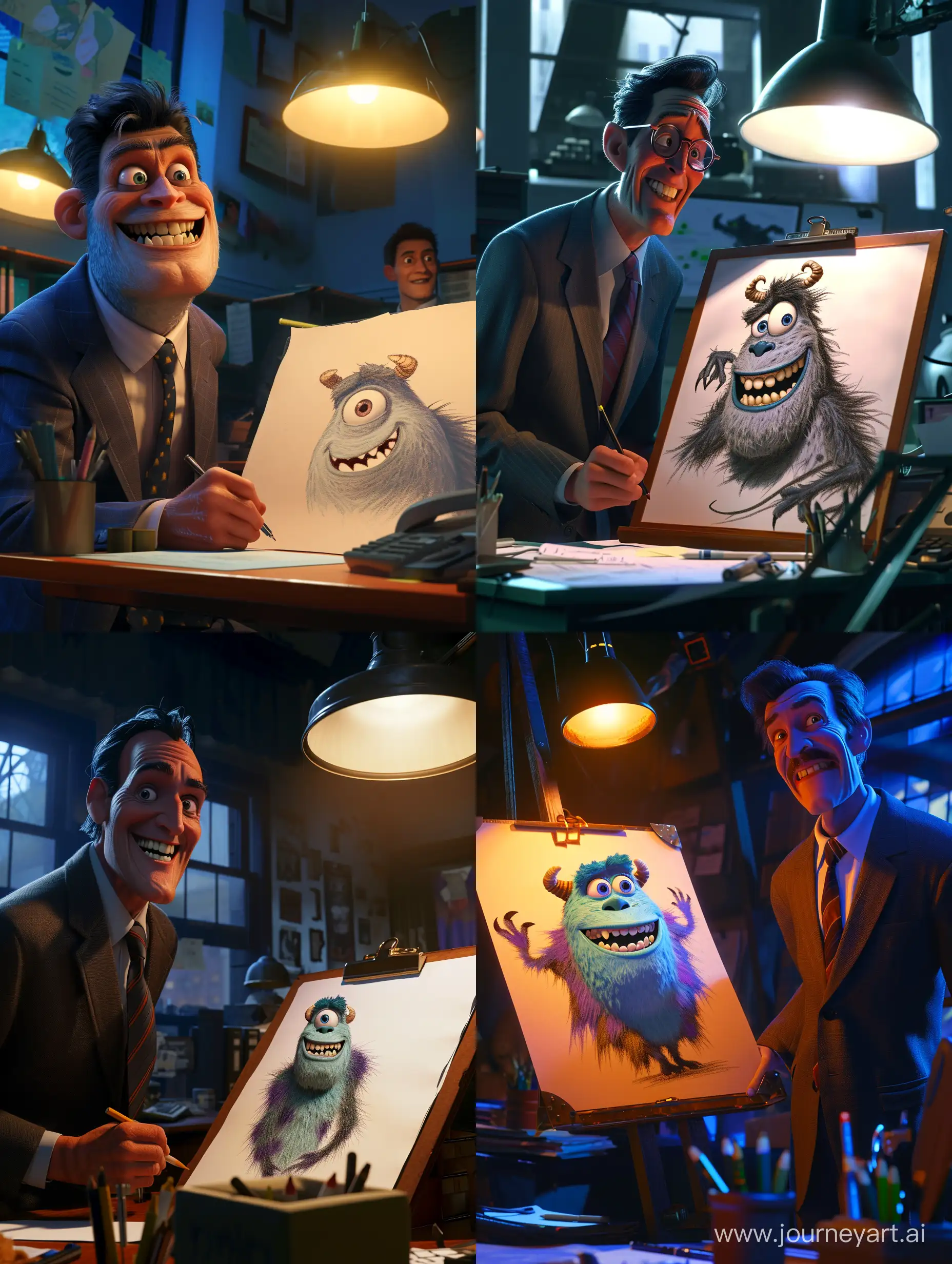 Monsters-University-Office-James-Sullivan-in-Business-Attire