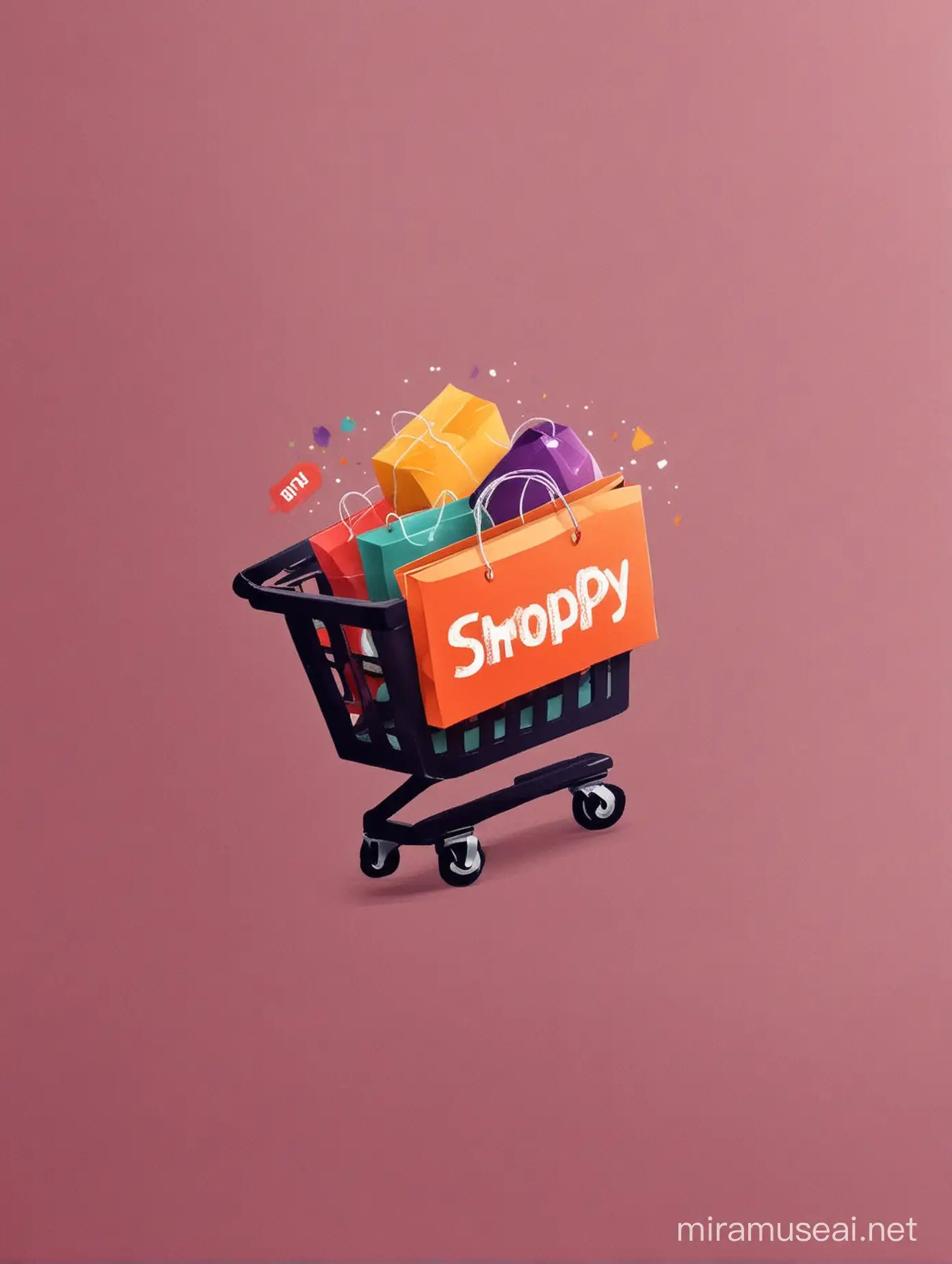 Colorful Shoppy Logo for Ecommerce Brand Identity