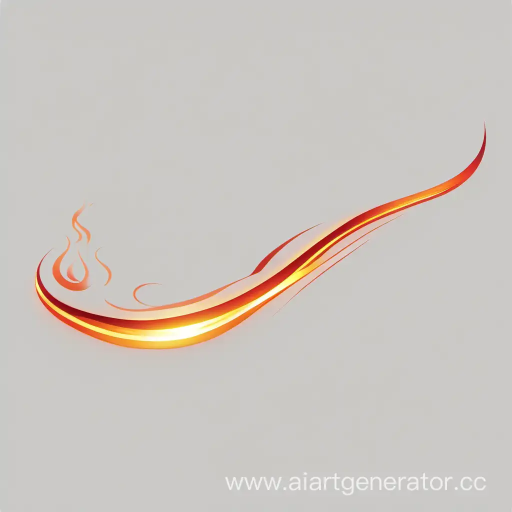 line, fiery, for text, thin, no background