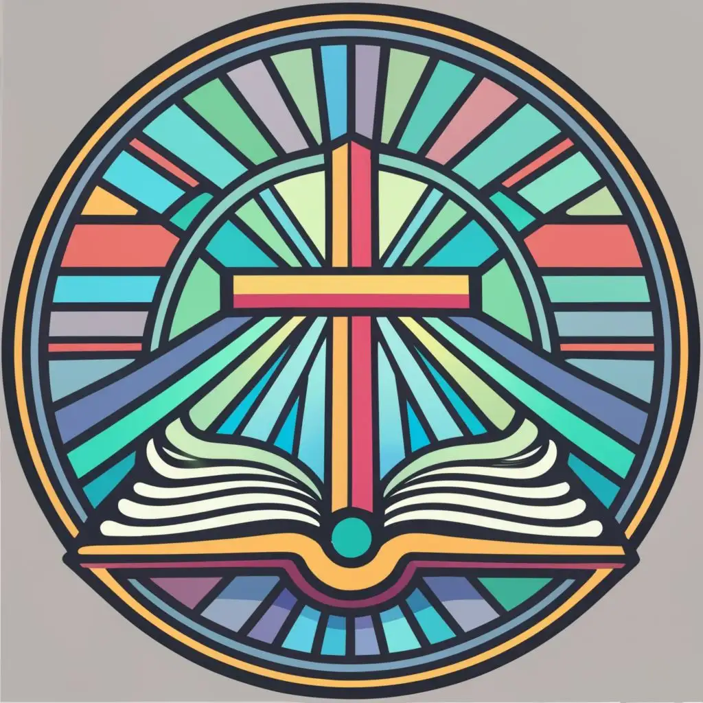 logo, church, bible, stained glass, be used in Religious industry