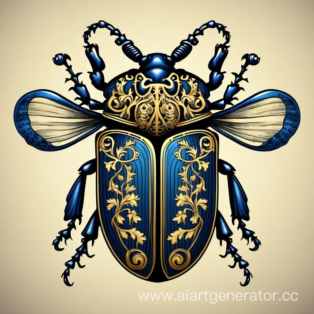 beetle, coat of arms, art