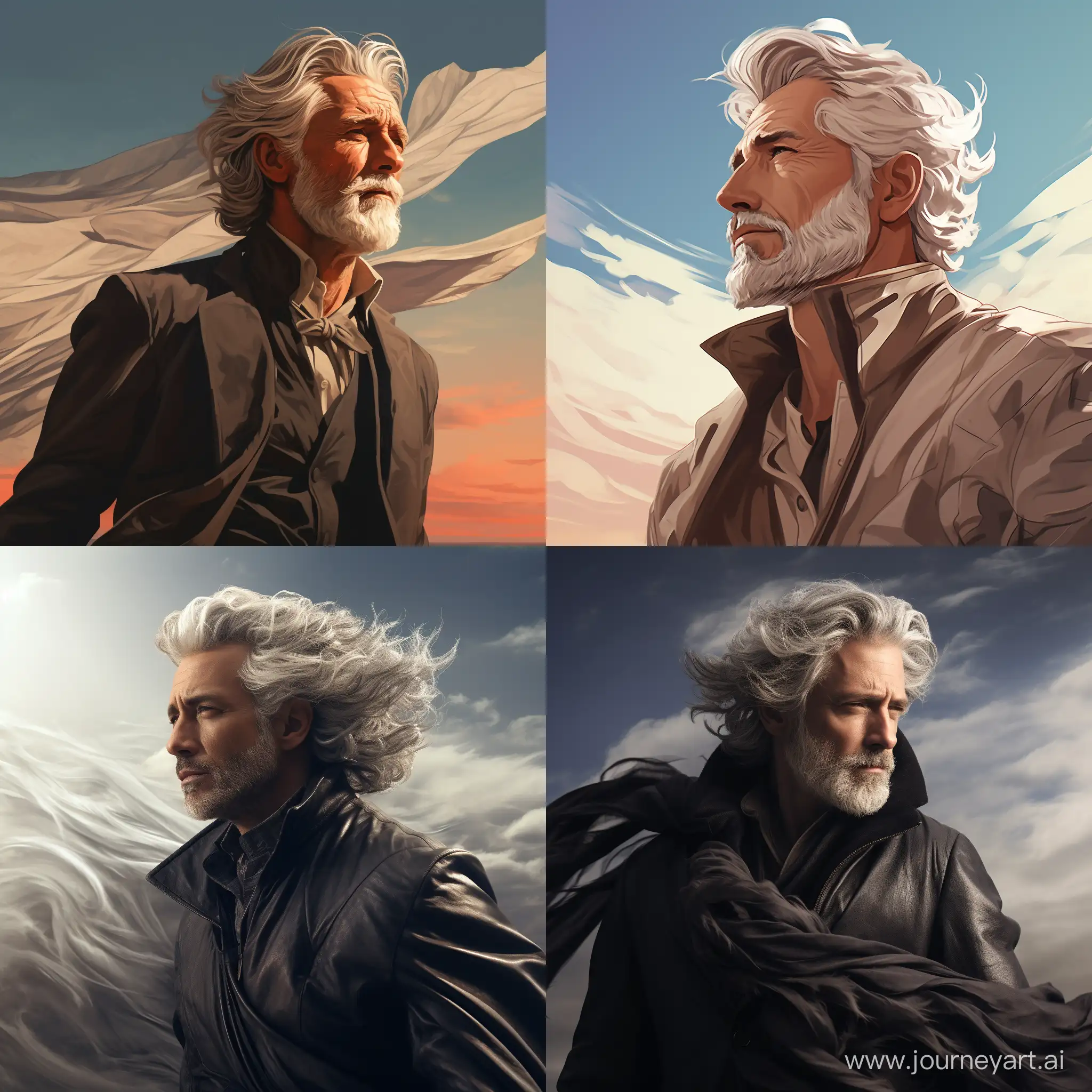 Majestic-GrayHaired-Man-Harmonizing-with-the-Wind