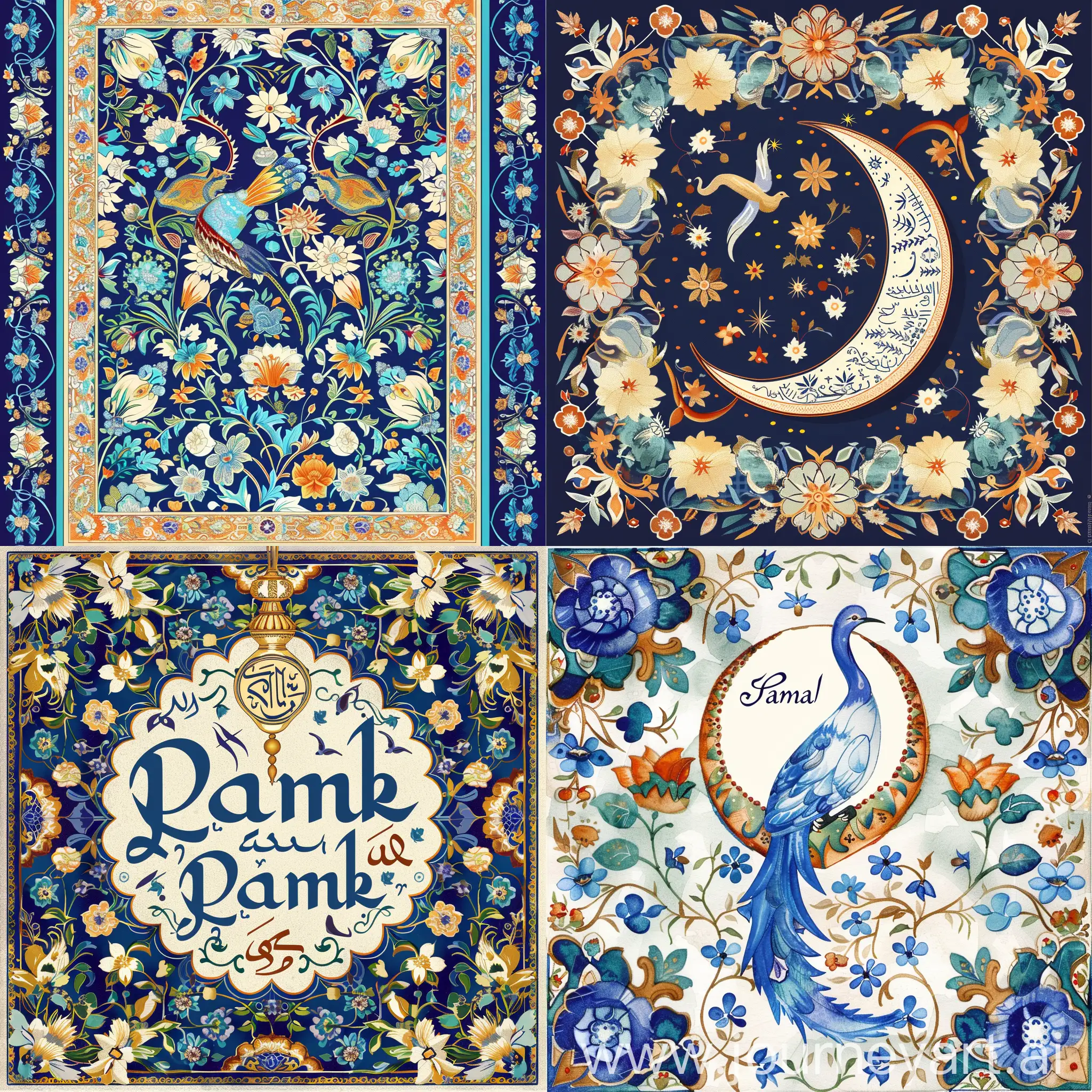 Ramadan-Greeting-Card-with-Islamic-Ottoman-Iznik-Tile-Background