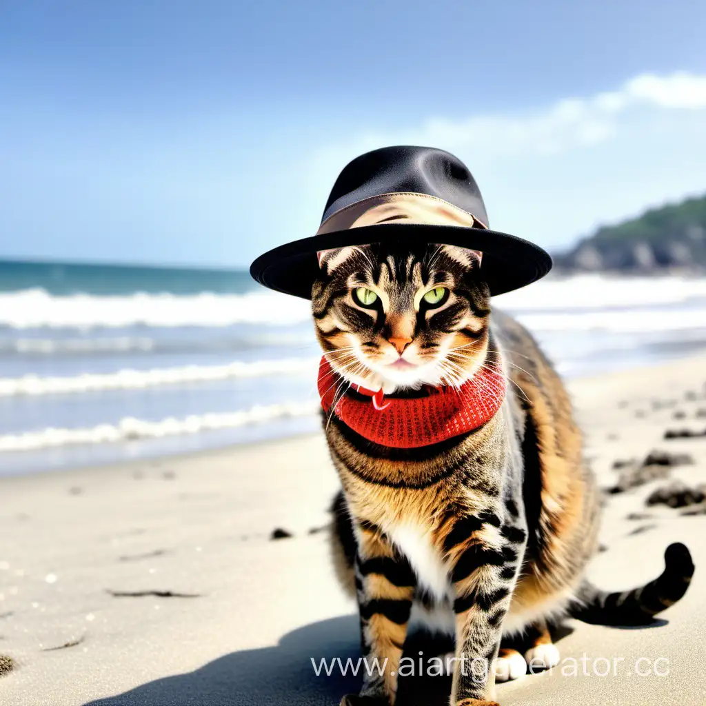Enigmatic-Cat-in-Hat-Explores-Coastal-Wonders