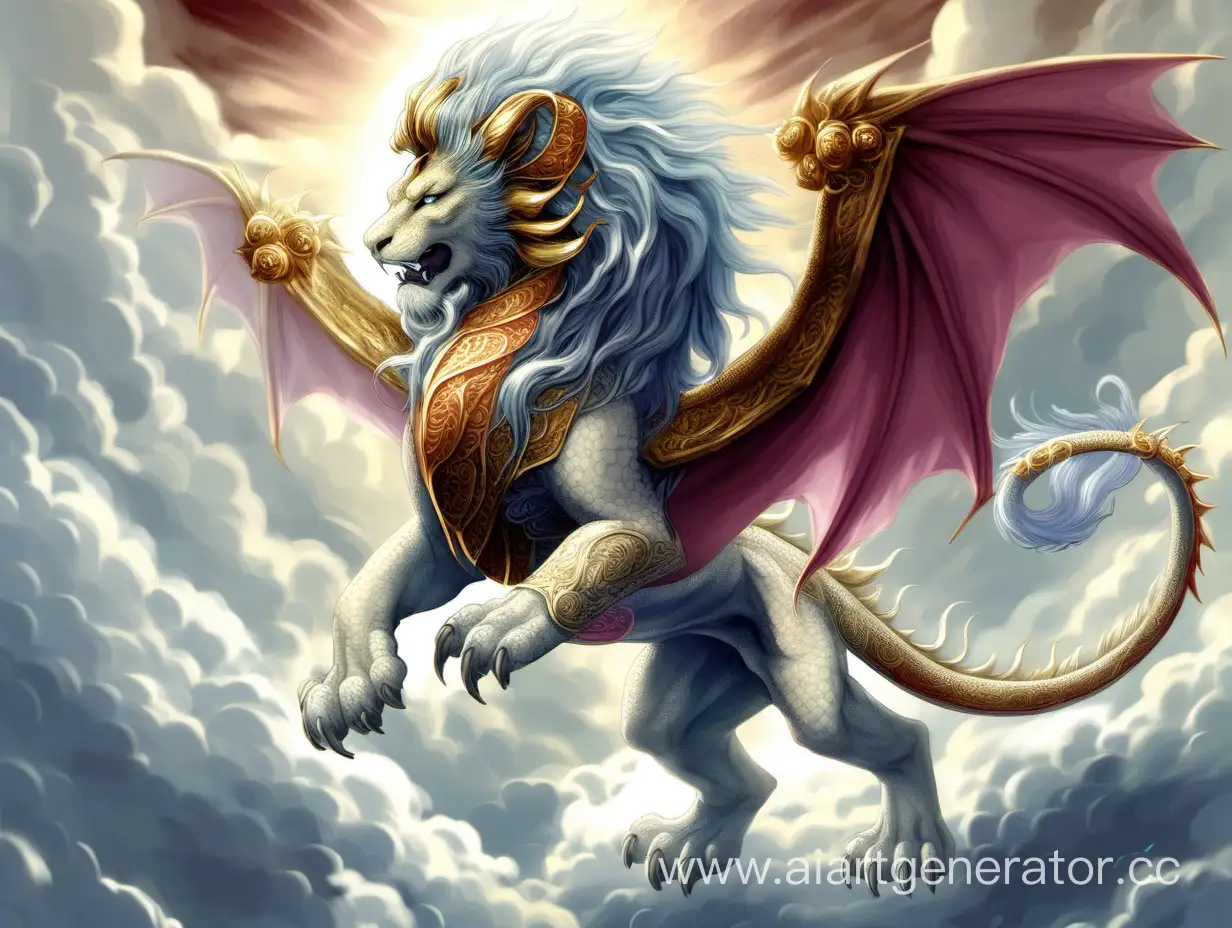 Majestic-Heavenly-Lion-Dragon-in-Enchanting-Sky