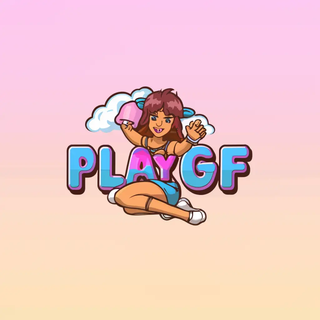 LOGO-Design-for-PlayGF-Short-Skirt-Cam-Girl-Theme