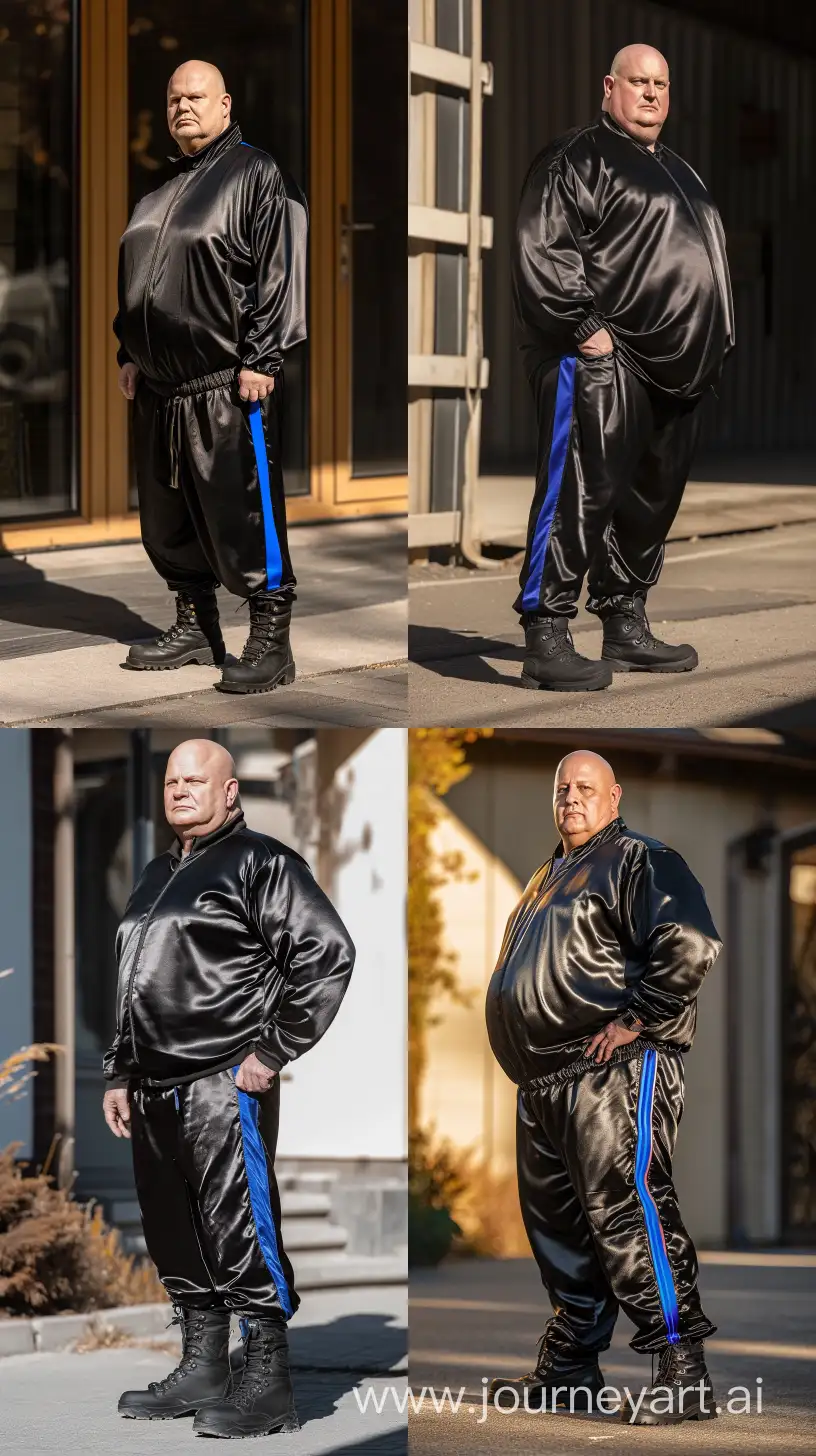 Elegant-70YearOld-Man-in-Silky-Black-Tracksuit-and-Hiking-Boots