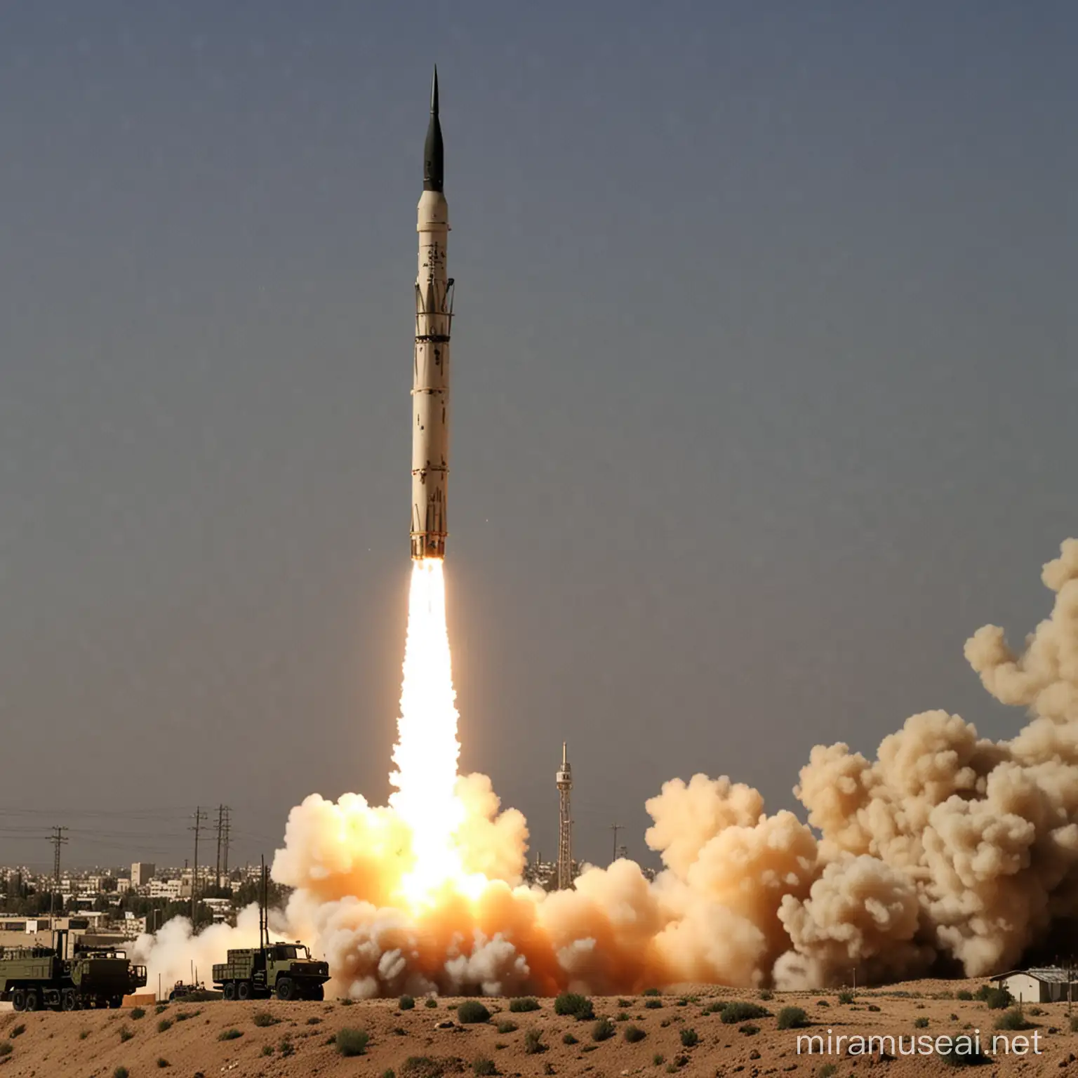 Irans Missile Strike on Israel Geopolitical Tension and Military Action