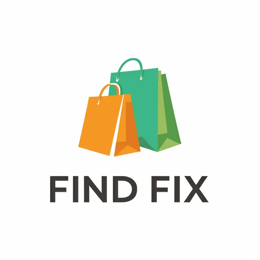a logo design,with the text "Find Fix", main symbol:Shop,Moderate,be used in Retail industry,clear background