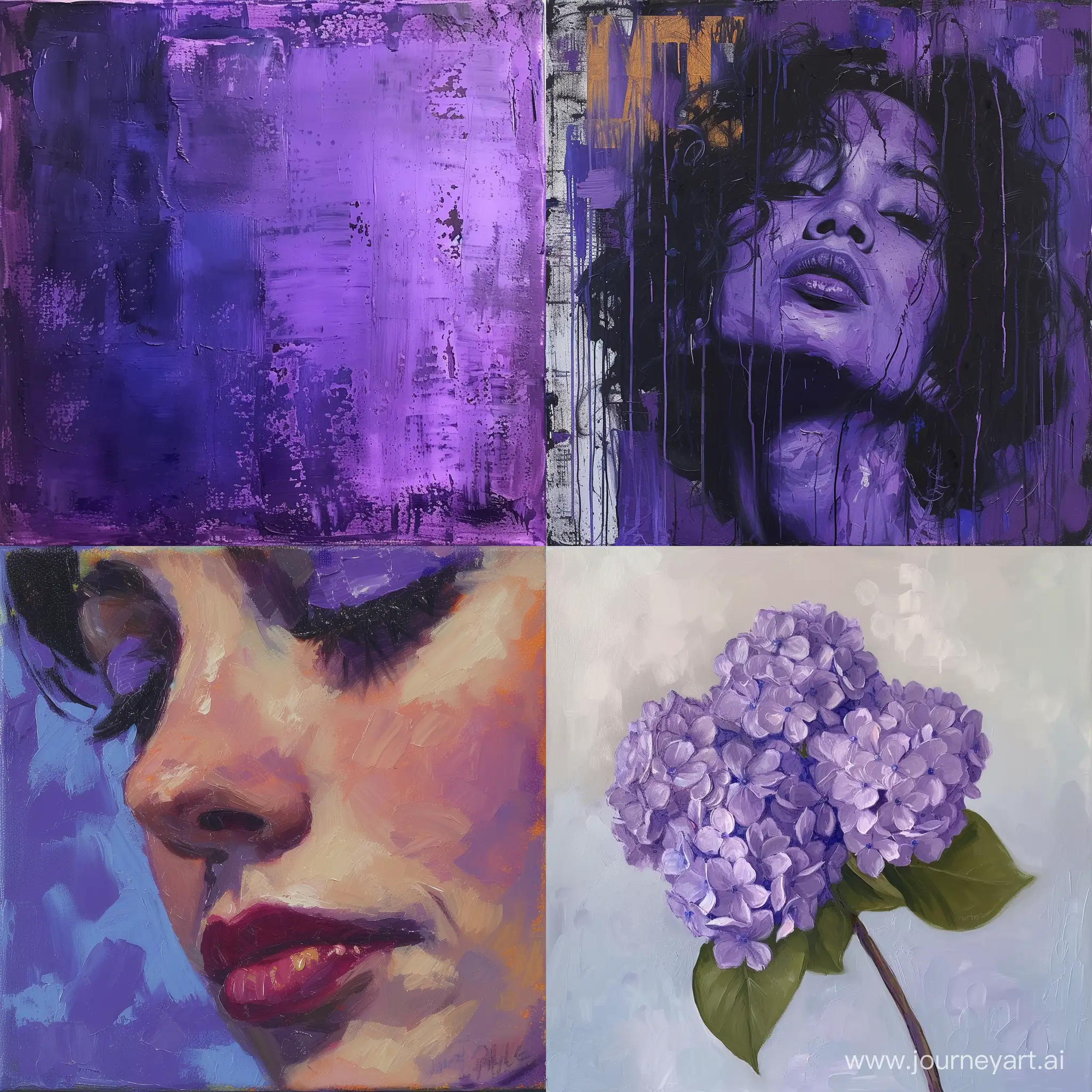 Vibrant-Purple-Label-Painting