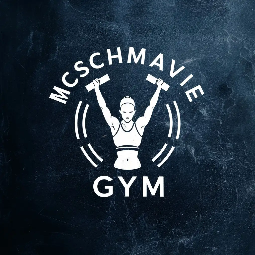 LOGO-Design-For-MCSchmavie-GYM-Empowering-Women-in-Sports-Fitness-with-Weightlifting-Theme