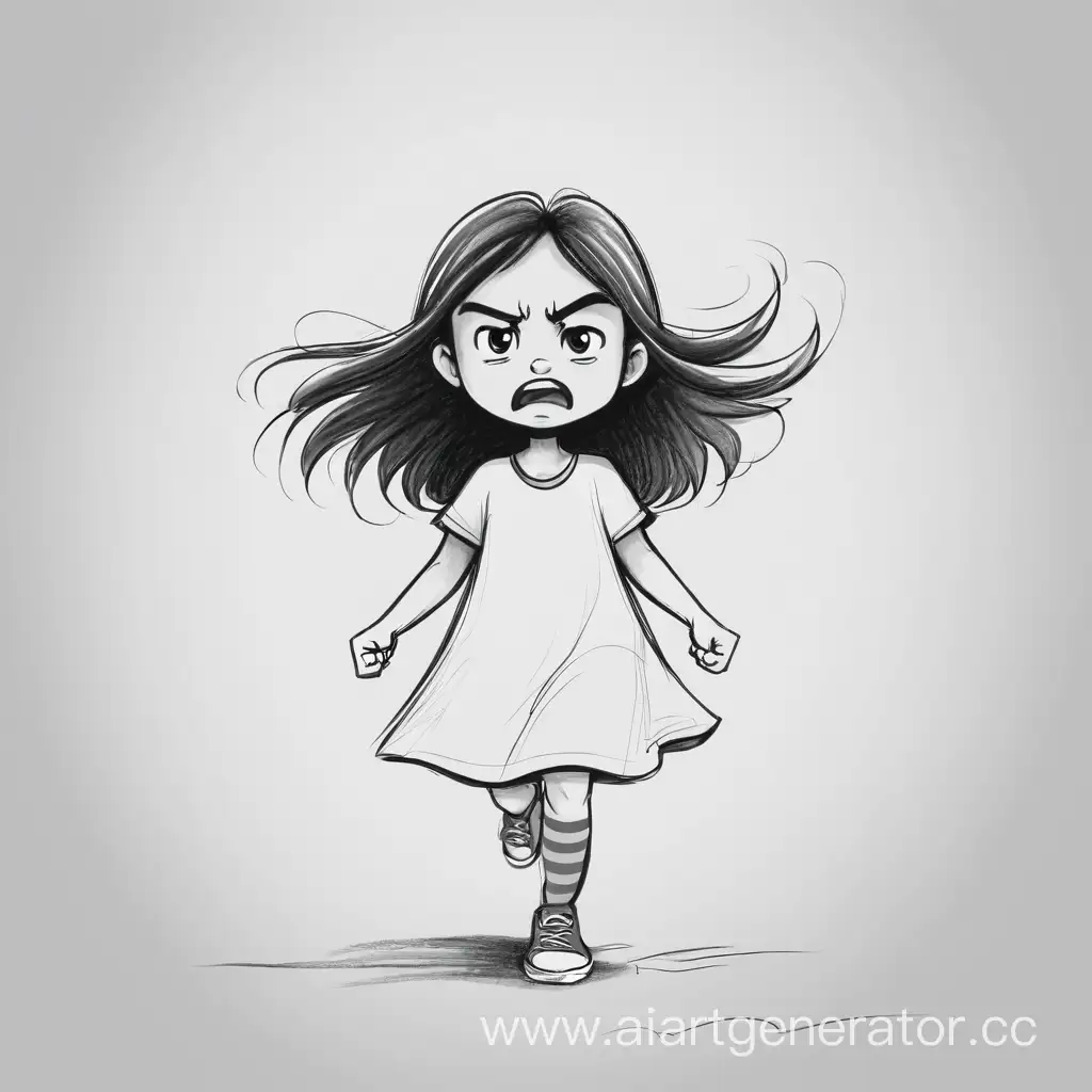 Angry-Inner-Child-Girl-Drawing-in-Simple-Style