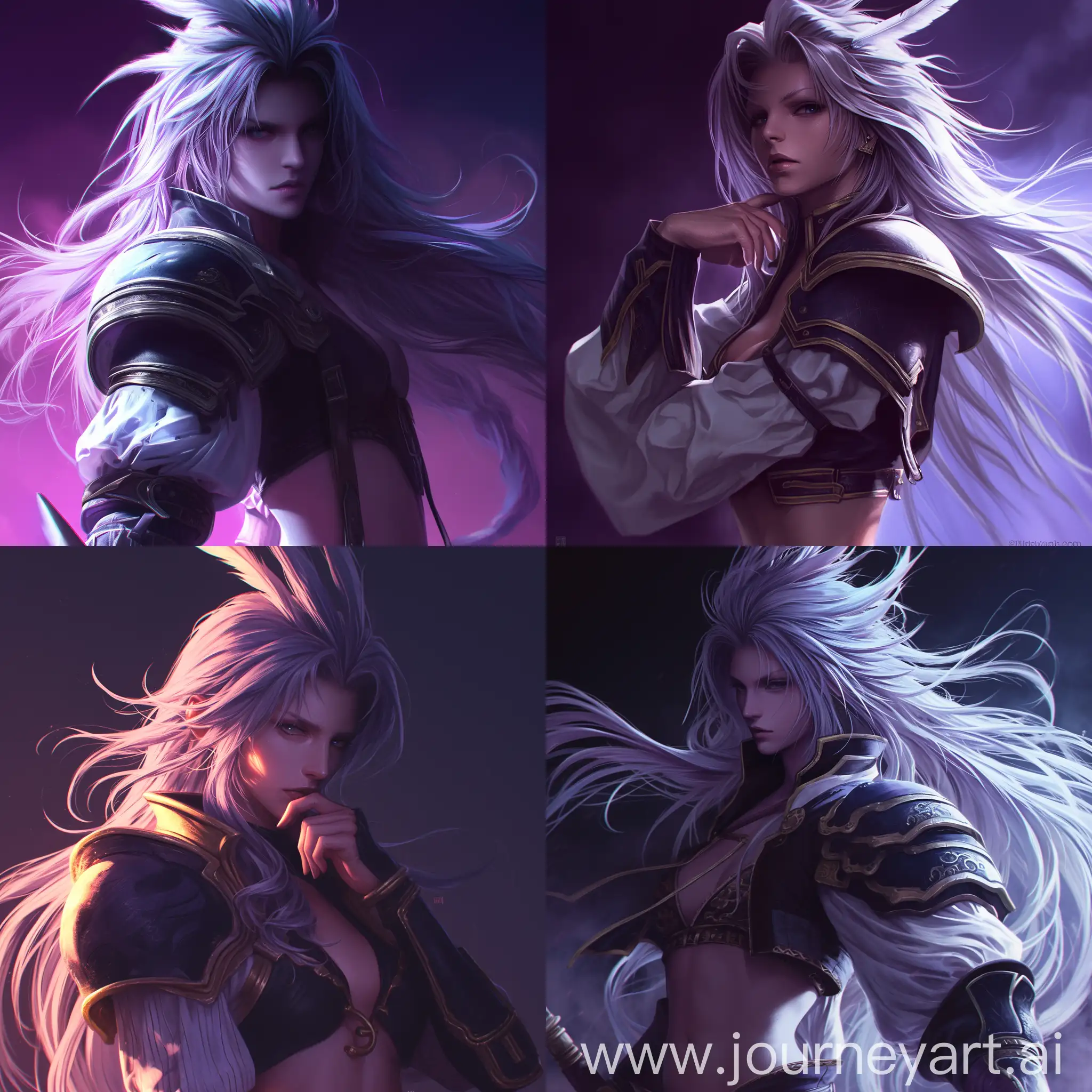 SemiRealistic Digital Art Kuja from Final Fantasy IX in Dramatic ...