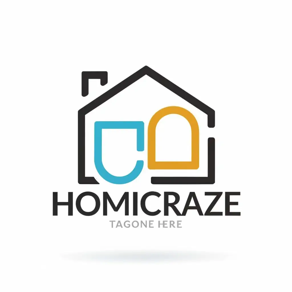 logo, home, with the text "homicraze", typography, be used in Home Family industry