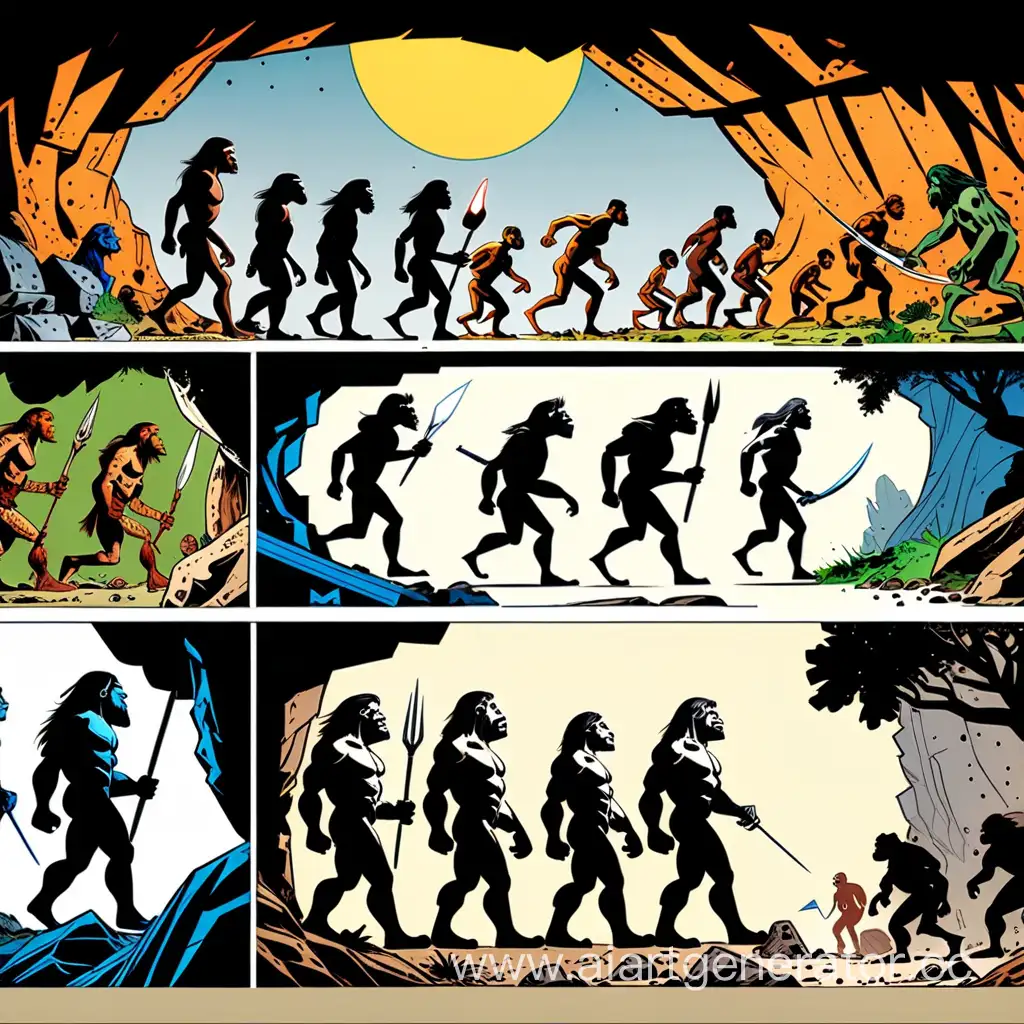 эволюция графики от пещерного человека до редактора комиксов