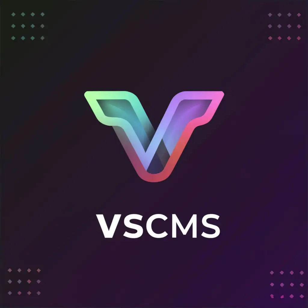 a logo design,with the text "VSCMS", main symbol:3d logo,Moderate,clear background
