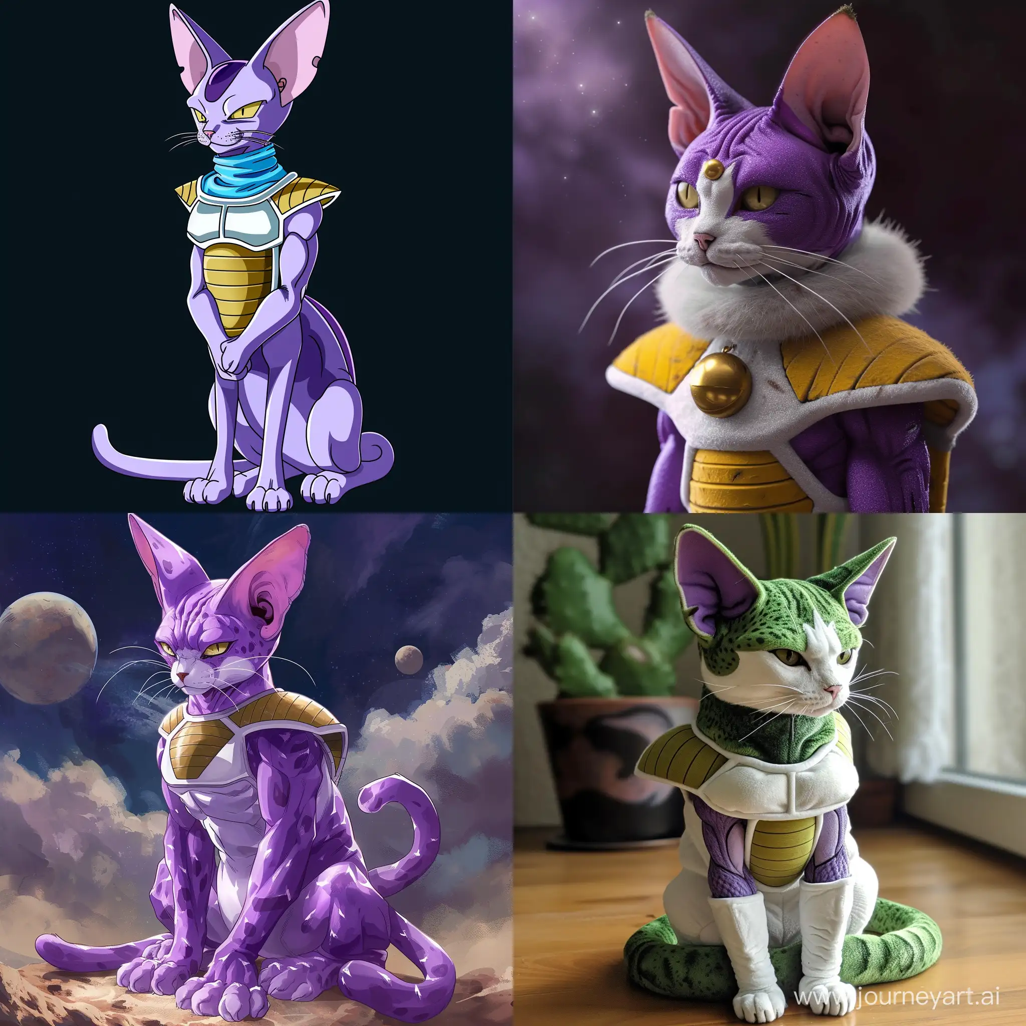  freeza from dbz but it’s a cat