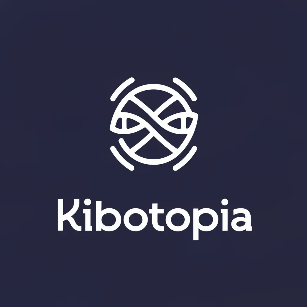 a logo design,with the text "Kibotopia", main symbol:sneaker,Moderate,be used in Retail industry,clear background