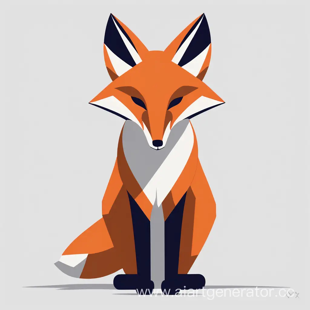 Minimalist-Fox-with-Three-Tails-Looking-Forward