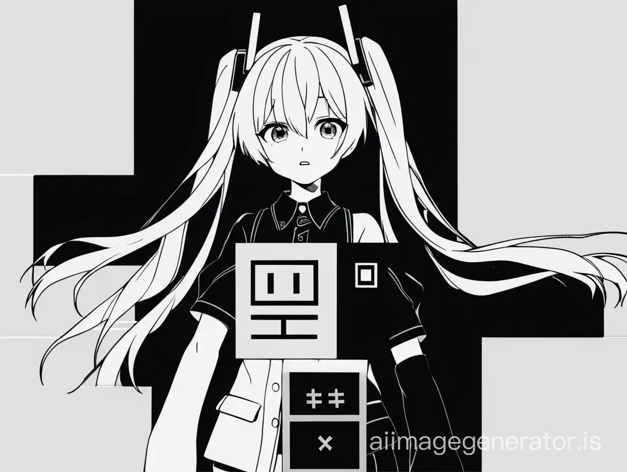 Monochrome-Horror-Hatsune-Miku-Skinwalker-Stares-Into-the-Void