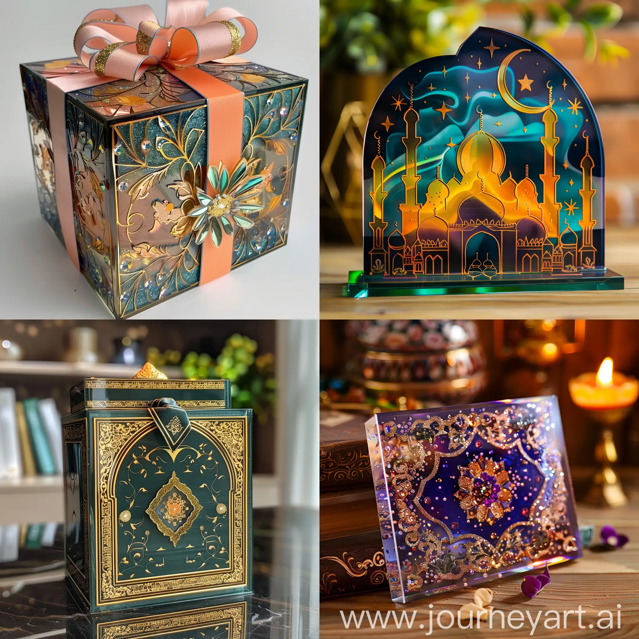 RamadanThemed-Acrylic-Gift-Intricately-Crafted-Islamic-Art-Piece