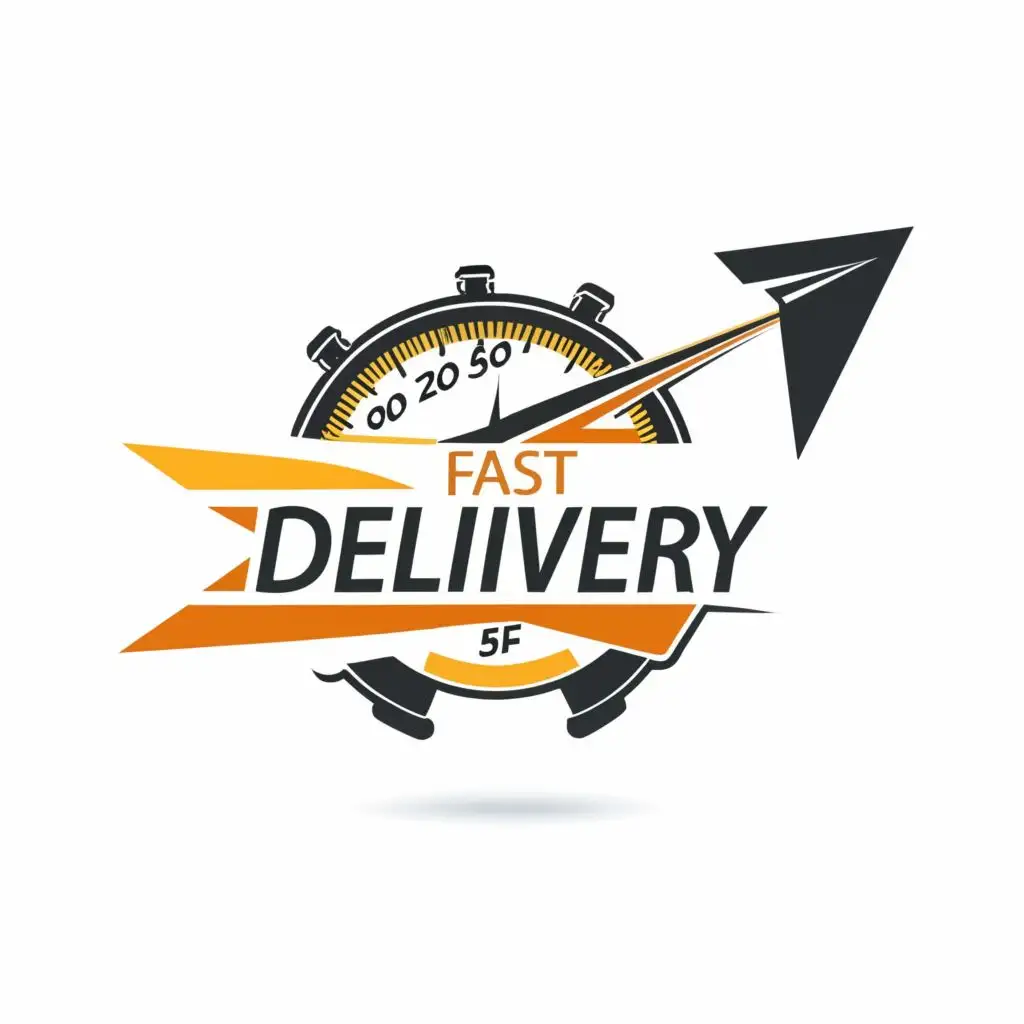 LOGO-Design-for-Velocity-Express-Dynamic-Velocimeter-Emblem-with-Fast-Delivery-Typography