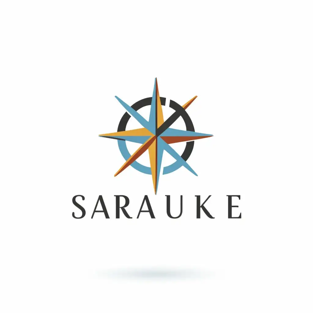 a logo design,with the text "SARAUKE", main symbol:Explore Indonesia,Minimalistic,be used in Travel industry,clear background