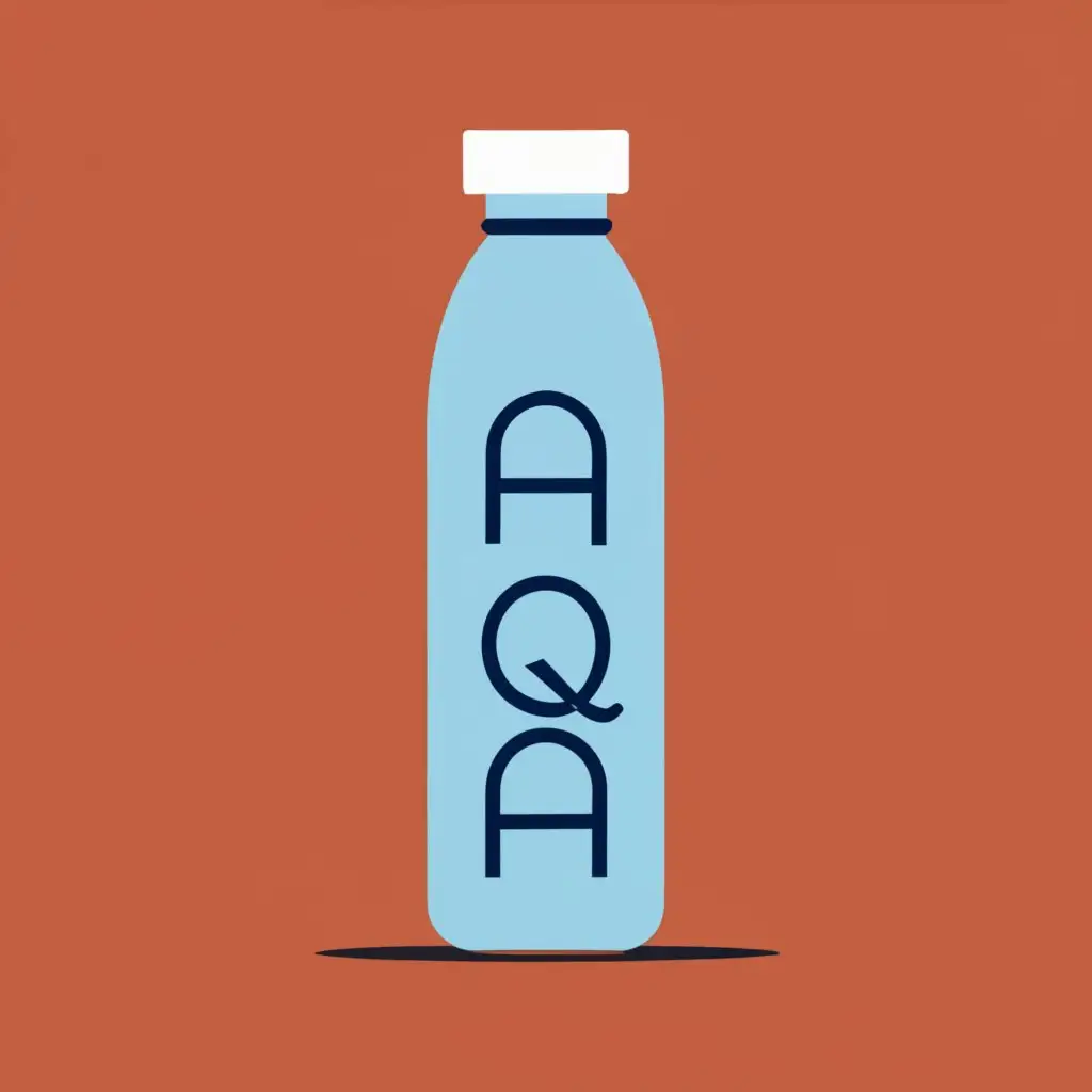 logo, water bottle, with the text "Auqafina", typography, be used in Sports Fitness industry